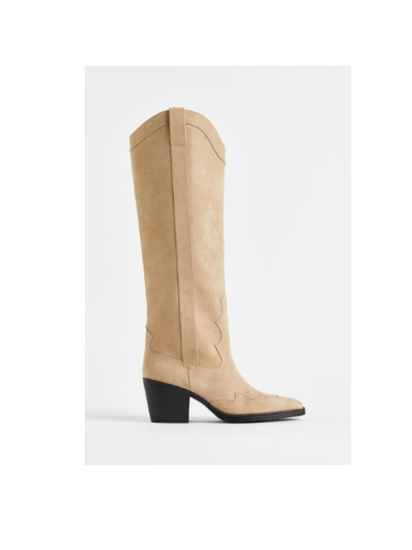 Beige Stiefel