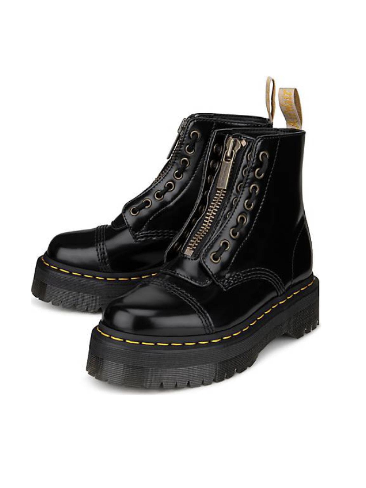 Derbe Plateau-Boots im Zip-Design von Dr. Martens