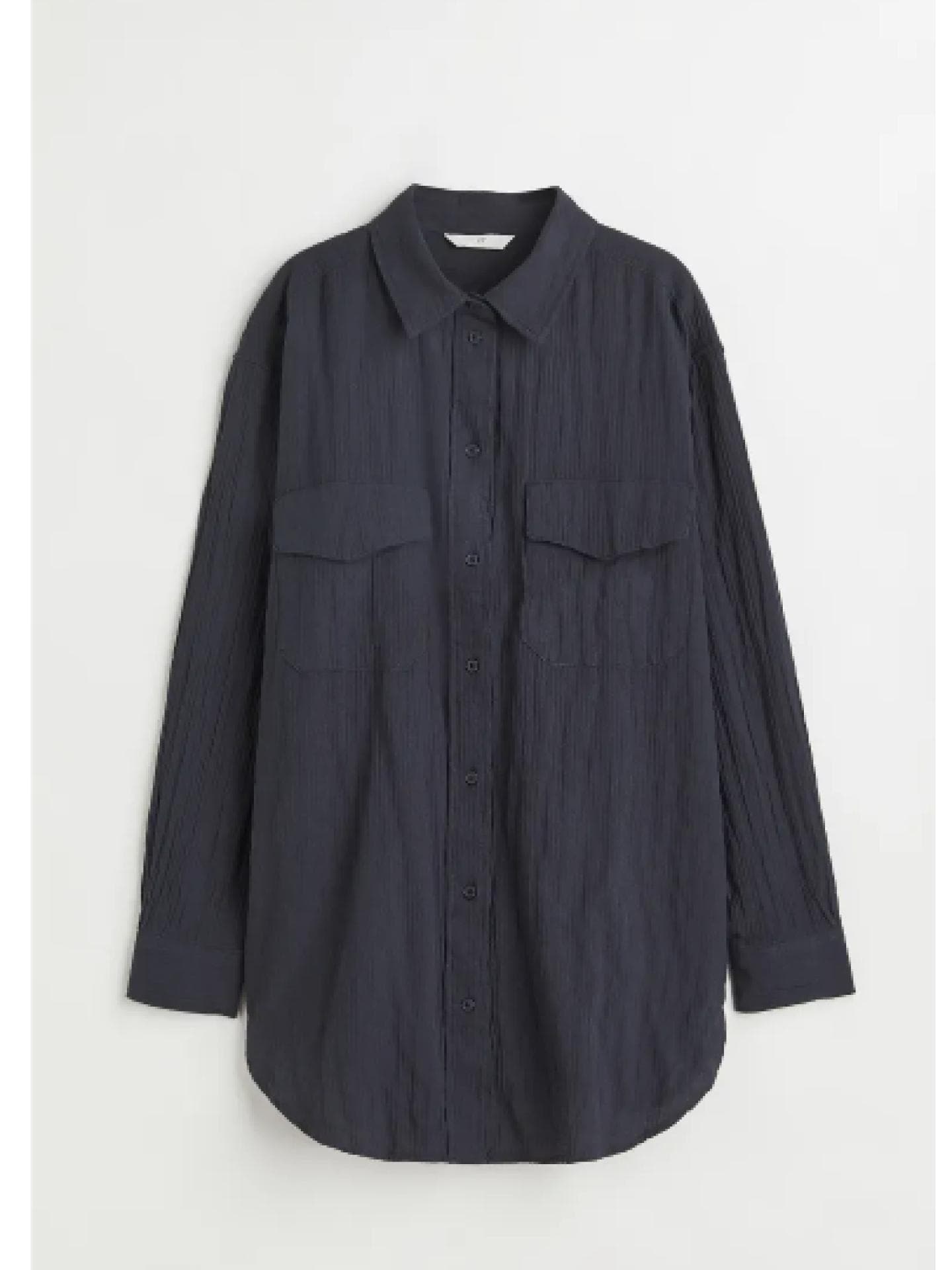 Gecrinkelte Baumwollbluse H&M