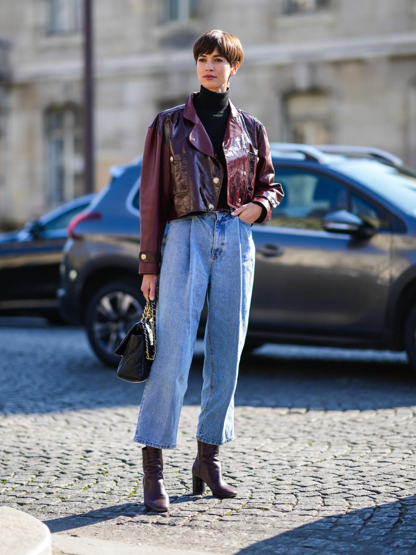 Cropped Jeans Stiefel
