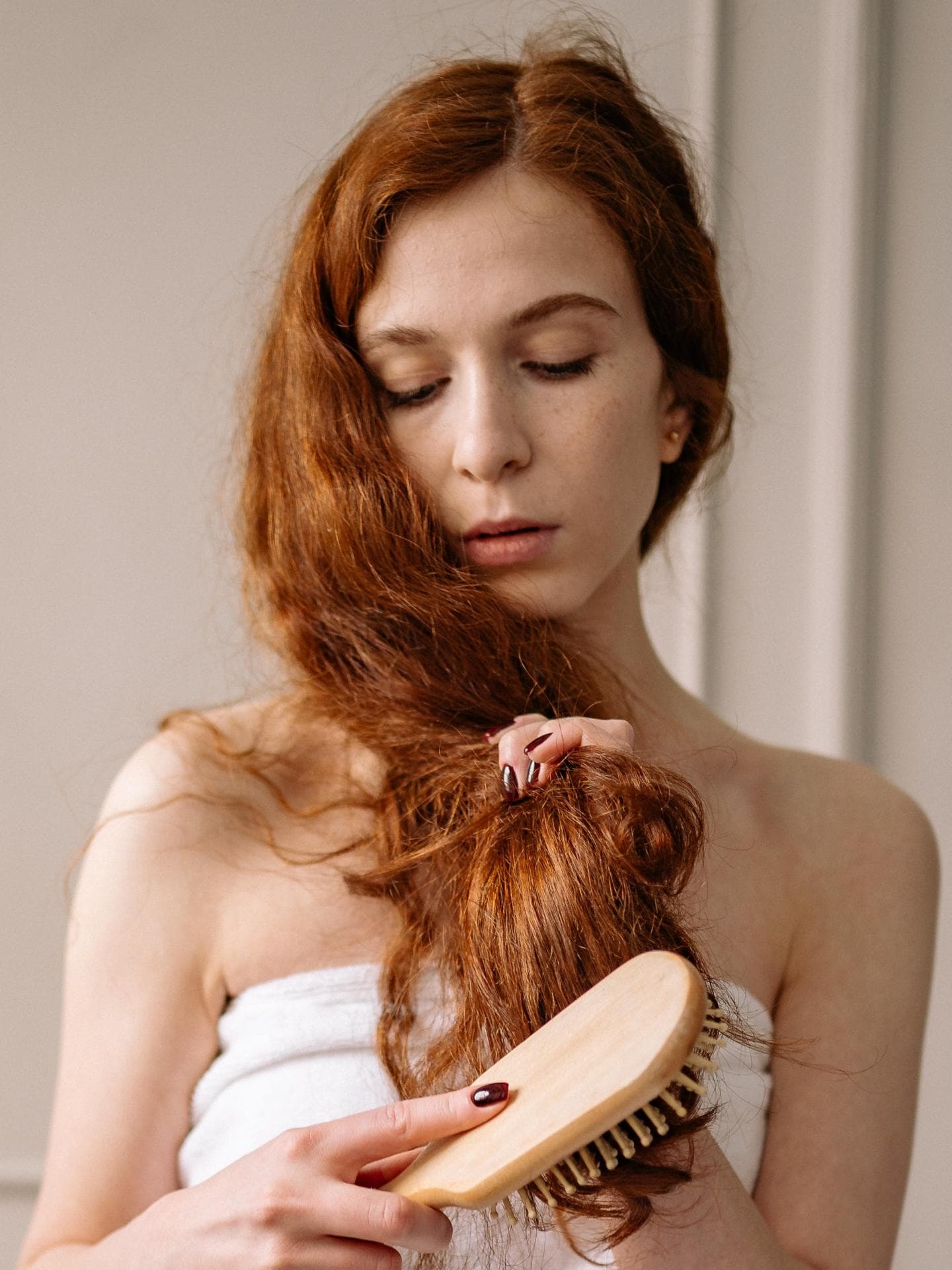 Haare bürsten