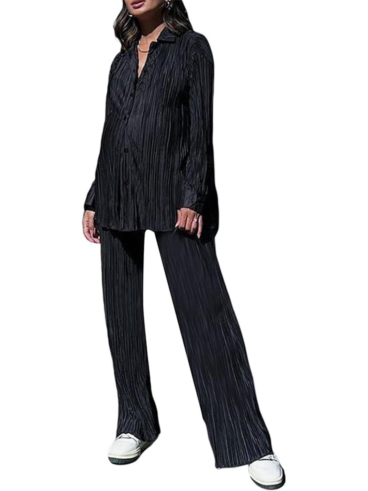 2-teiliges legeres Outfit mit Hose und Blus