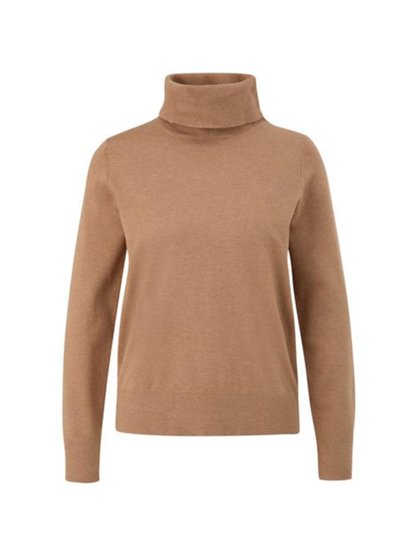 Brauner Rollkragenpullover