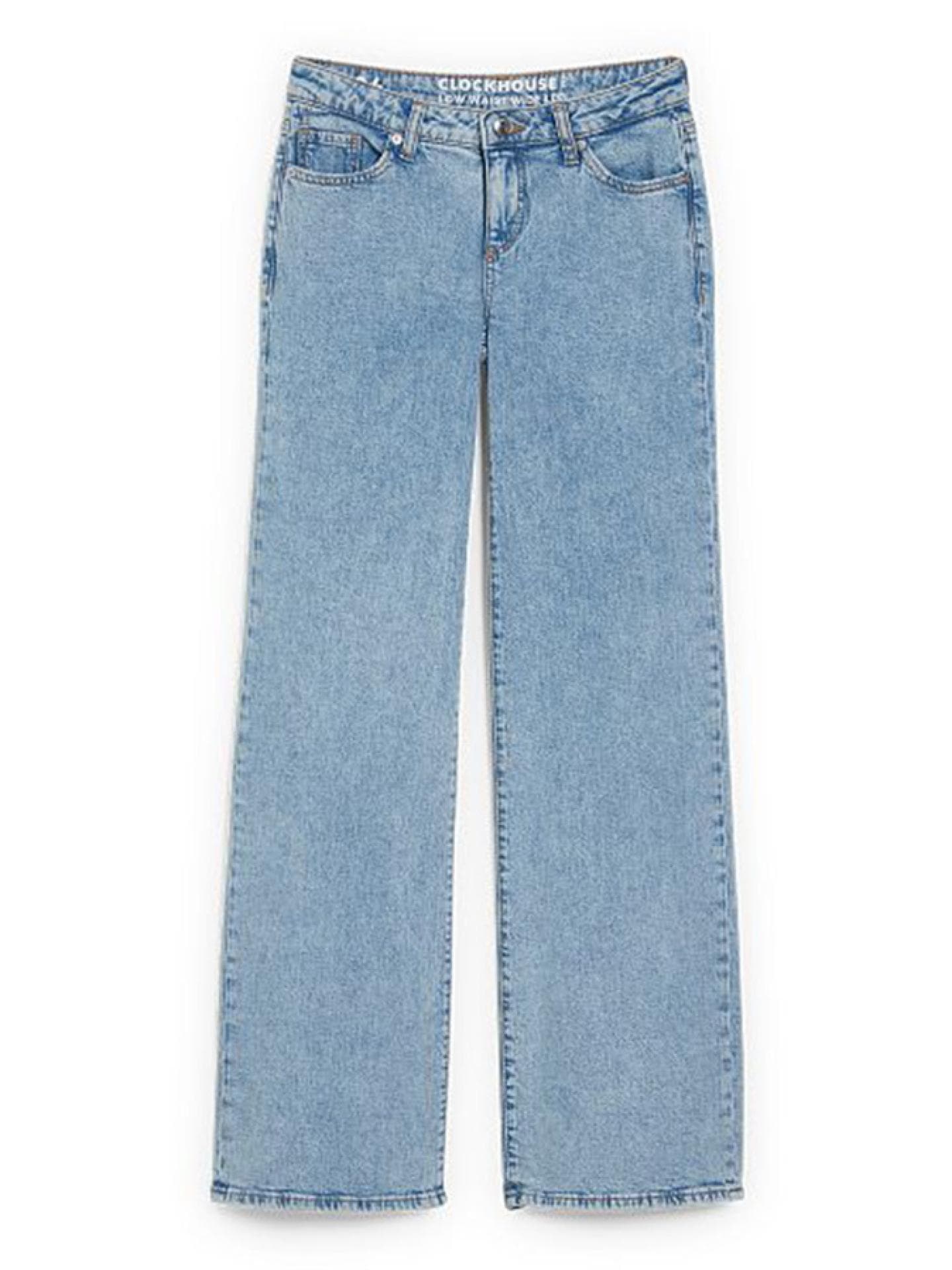 Wide Leg Jeans-Low Waist