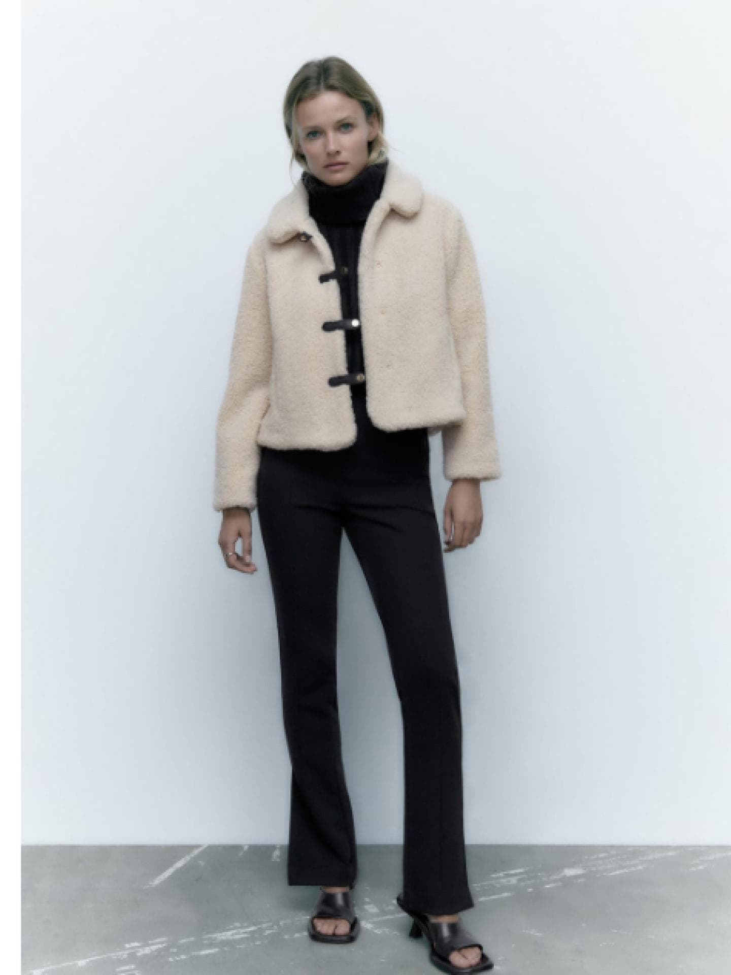 Kurze Teddy Jacke Zara