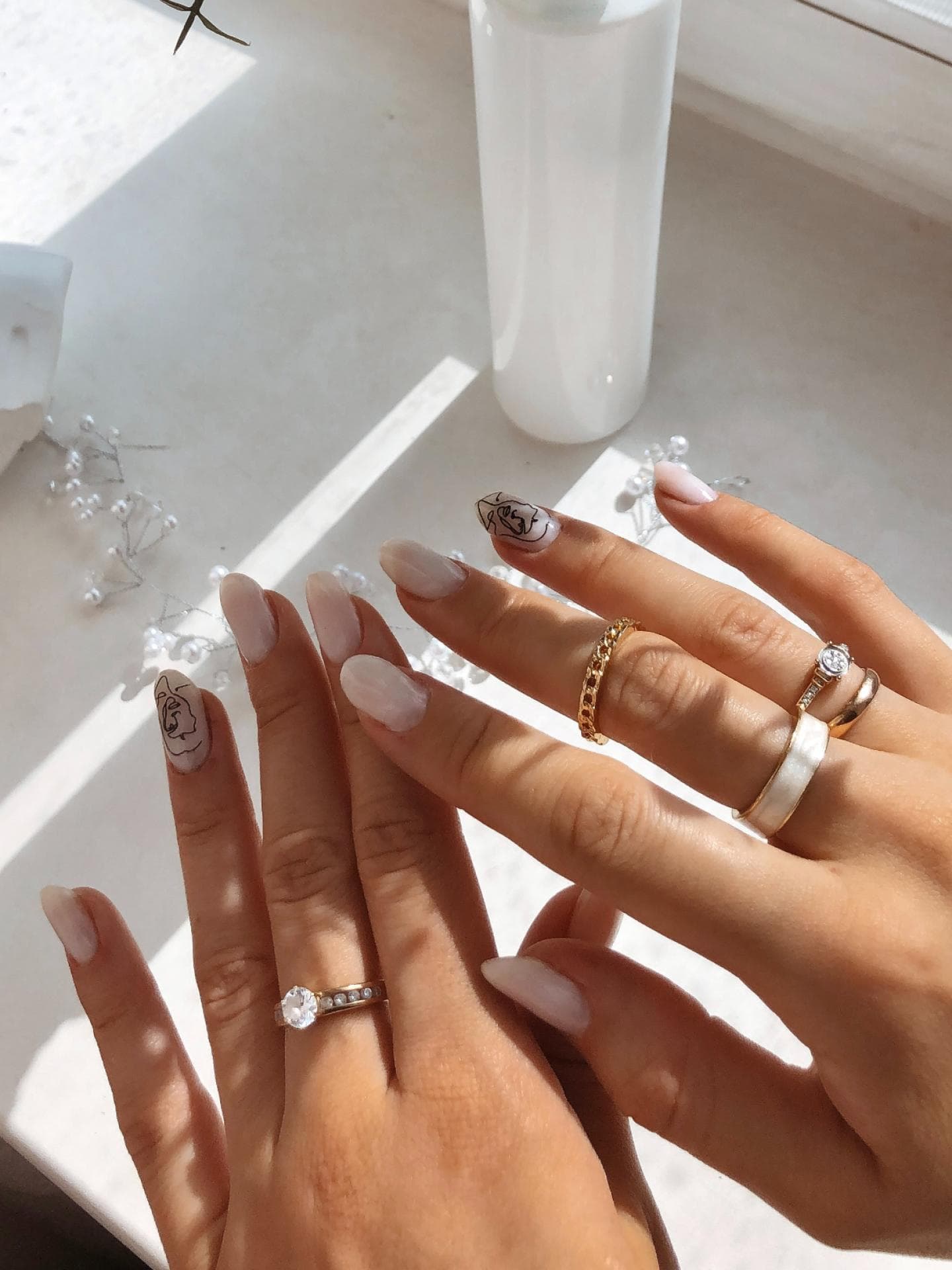 Milky Nails