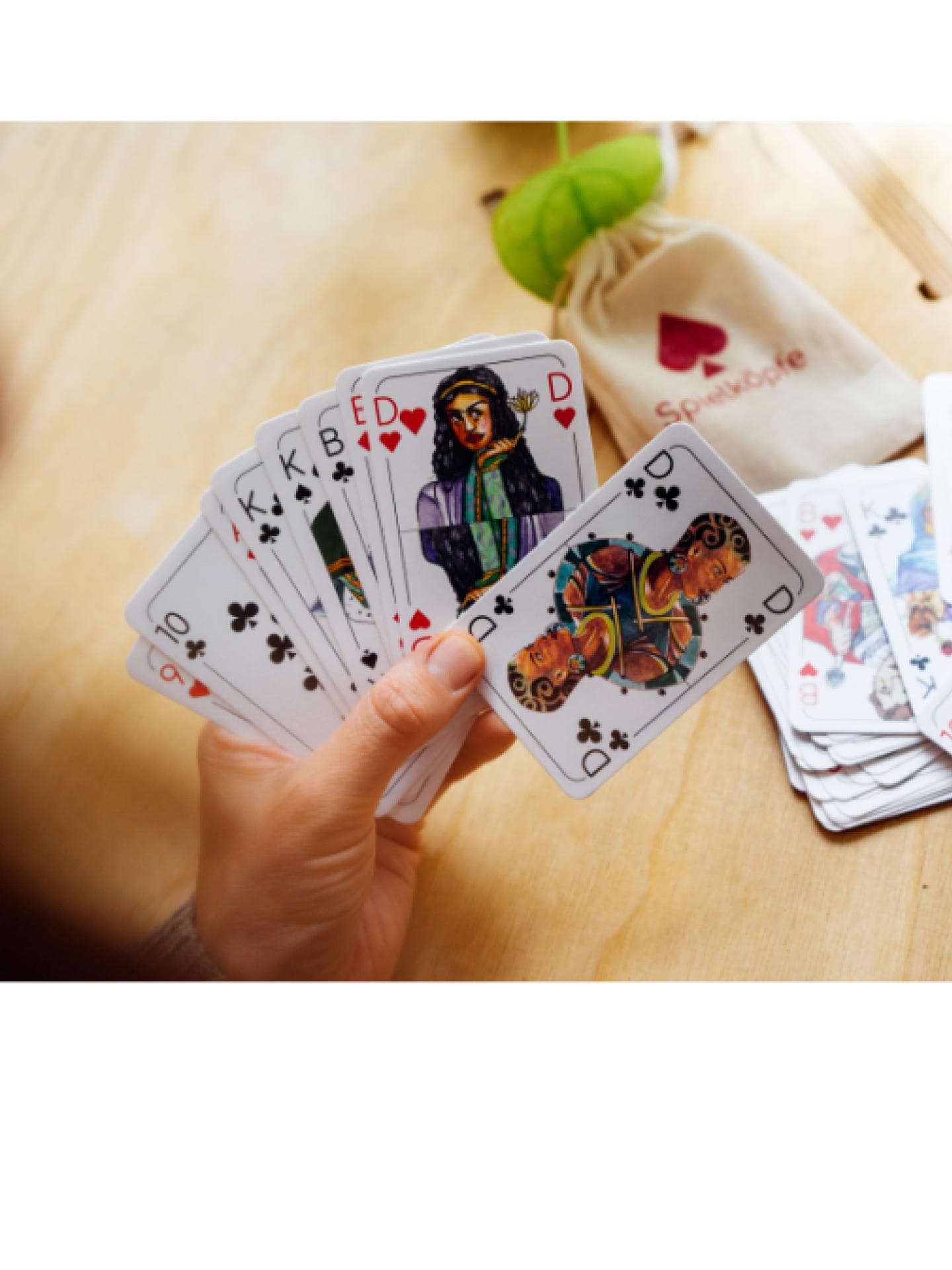 Spielköpfe Kartenspiel