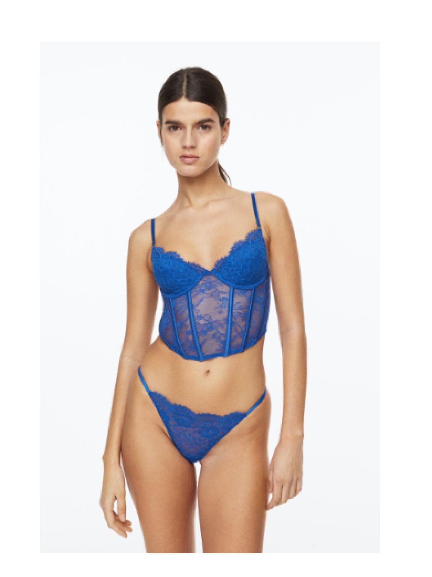 Blaues Bustier H&M