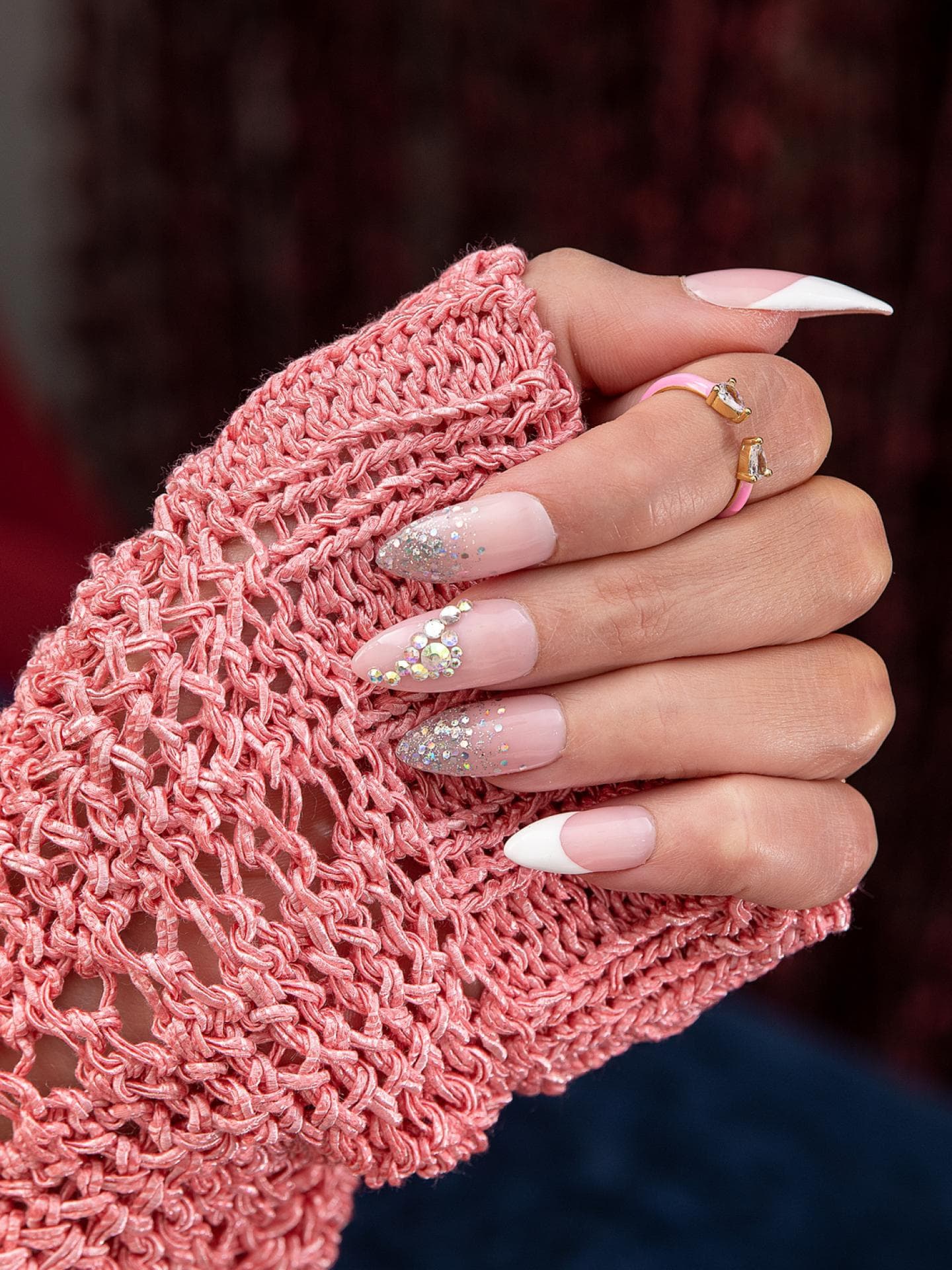 Glitzernde Nägel
