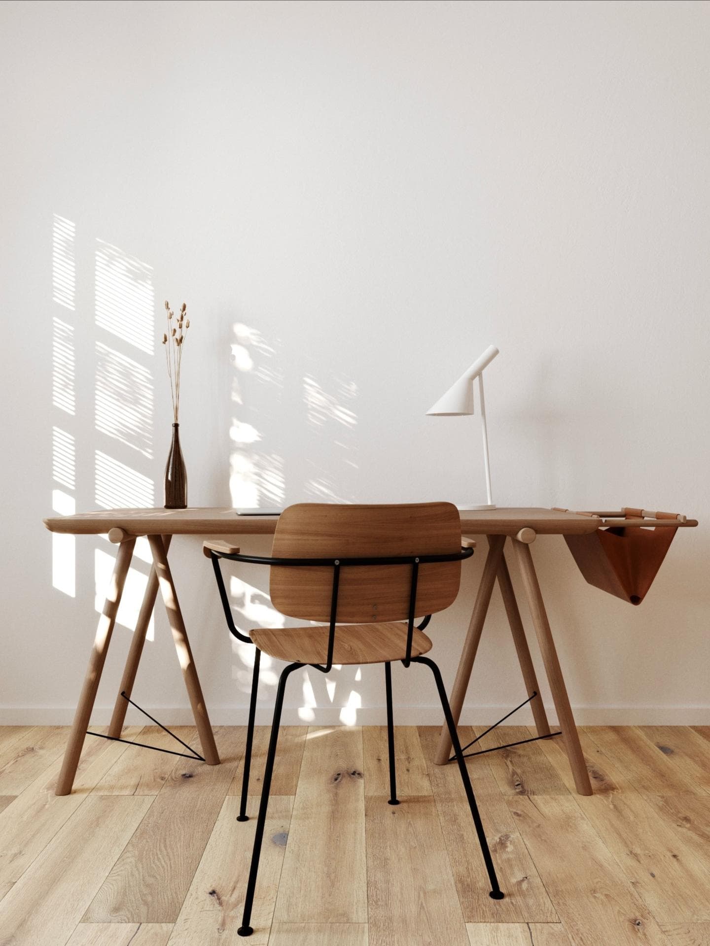 Minimalistischer Schreibtisch