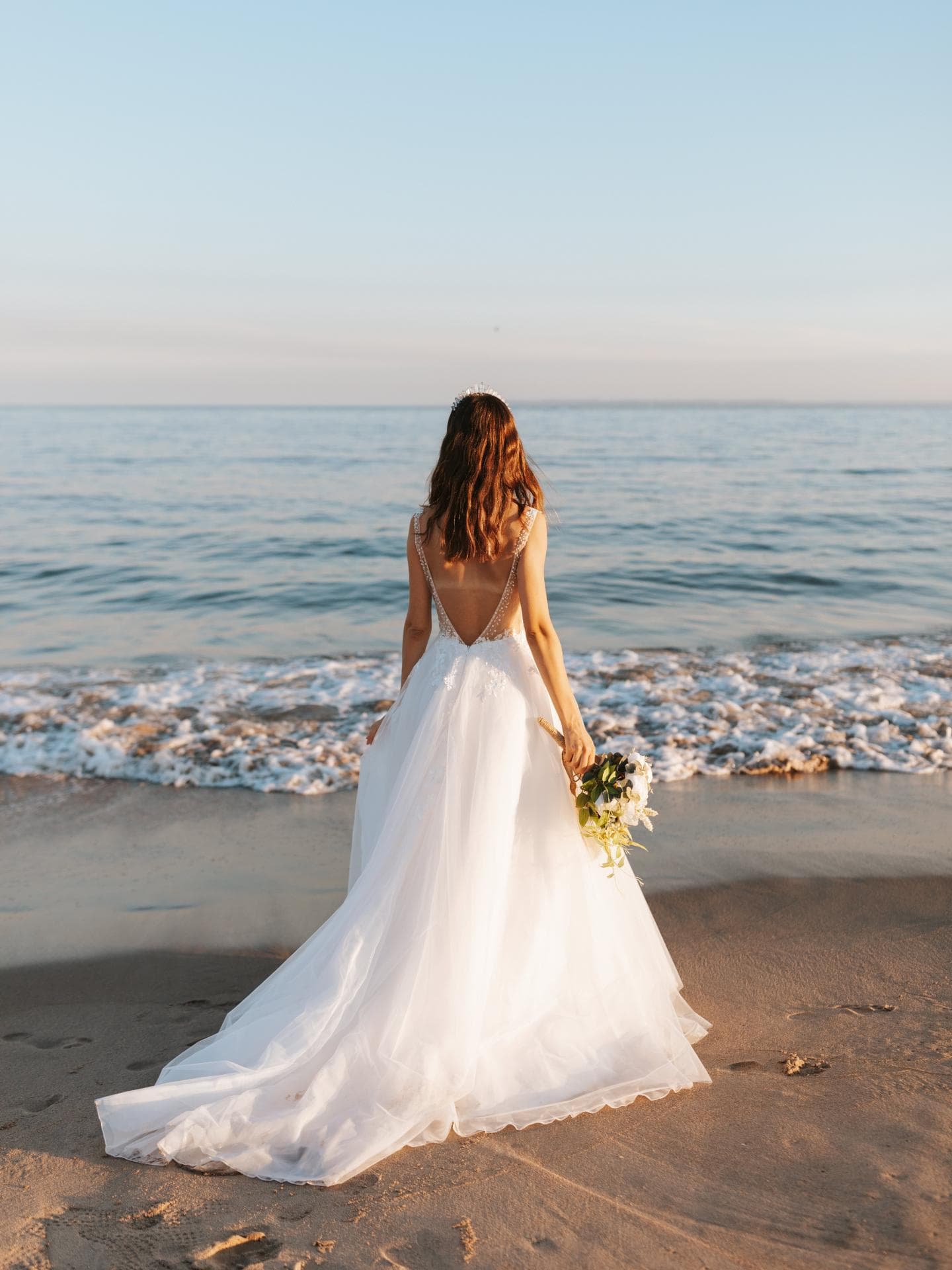 Boho Hochzeitsfrisur Frau mit Boho Hochzeitsfrisur
