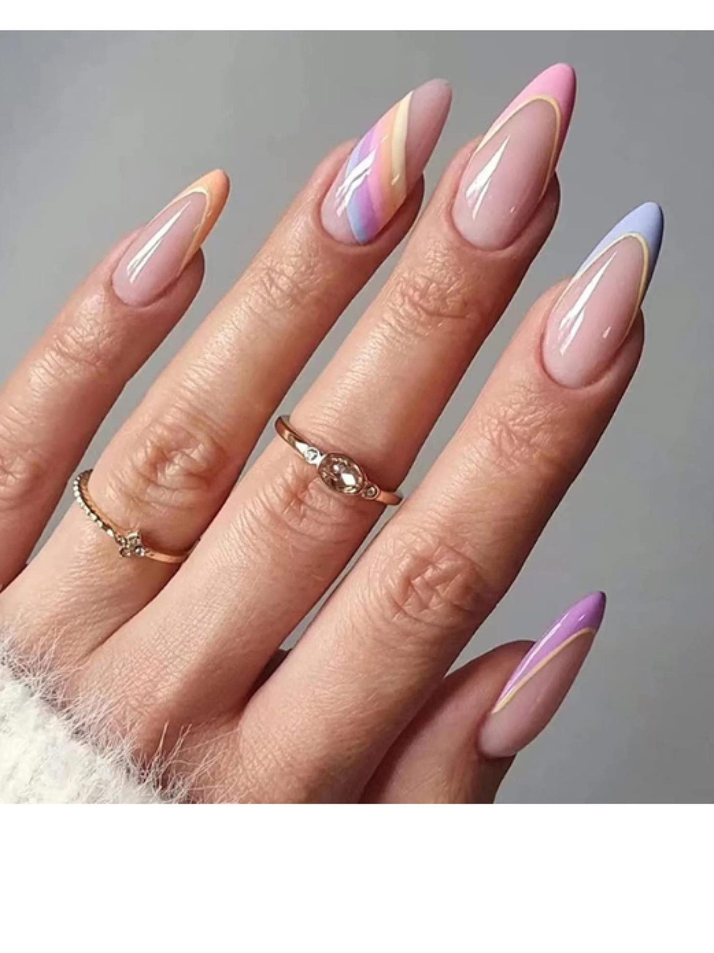 Press-on Nails Rainbow