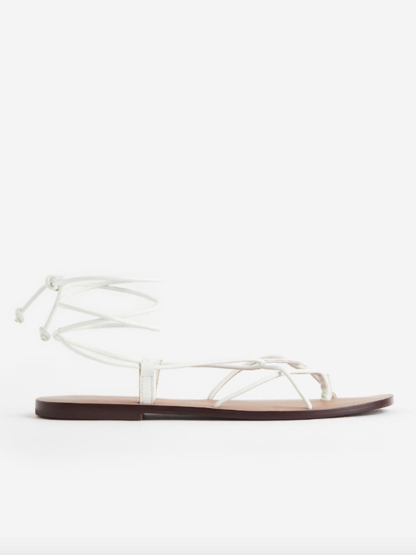Weiße Sandalen