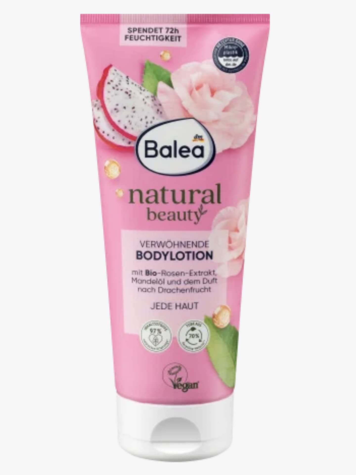 Bodylotion Natural Beauty Rose & Drachenfrucht für jeden Hauttypen von Balea über DM, ca. 2 Euro