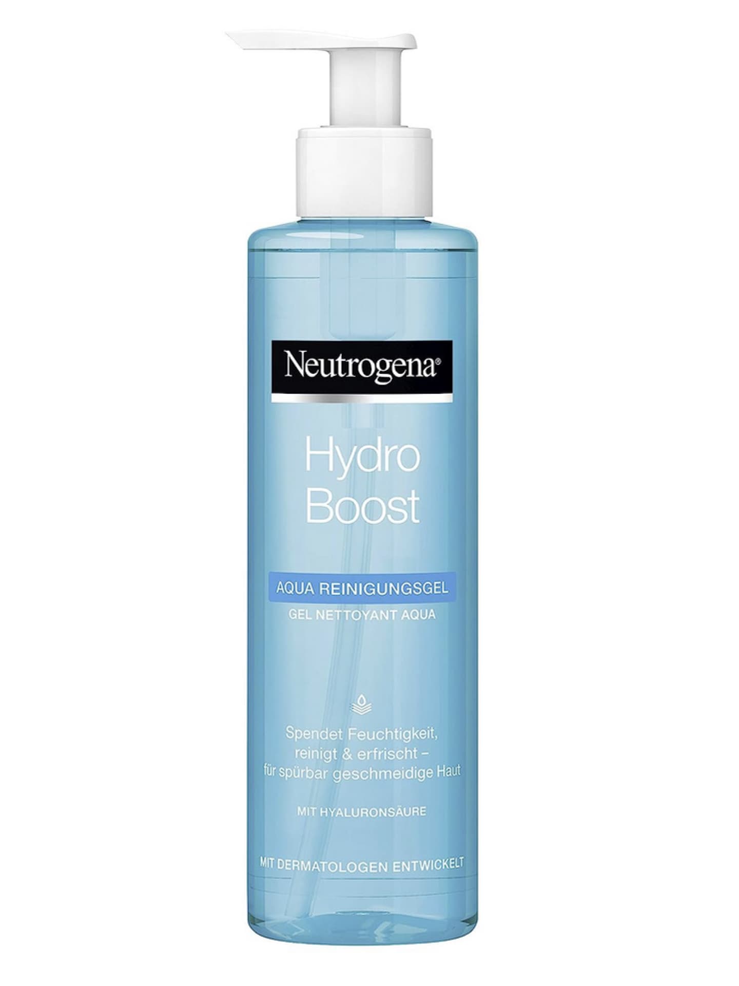 Neutrogena Hydro Boost Gesichtsreinigung, Aqua Reinigungsgel mit Glycerin und Hyaluron, Make-Up Entferner