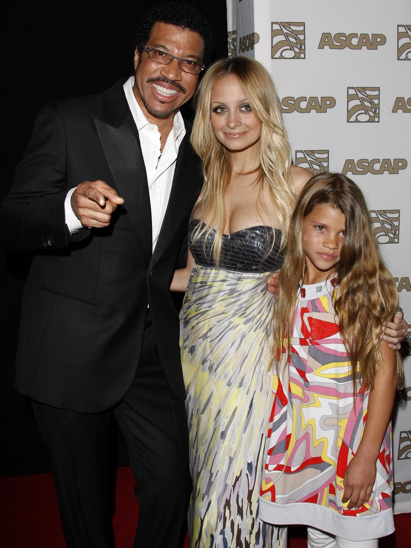 Lionel Richie Nicole Richie und Sofia Richie