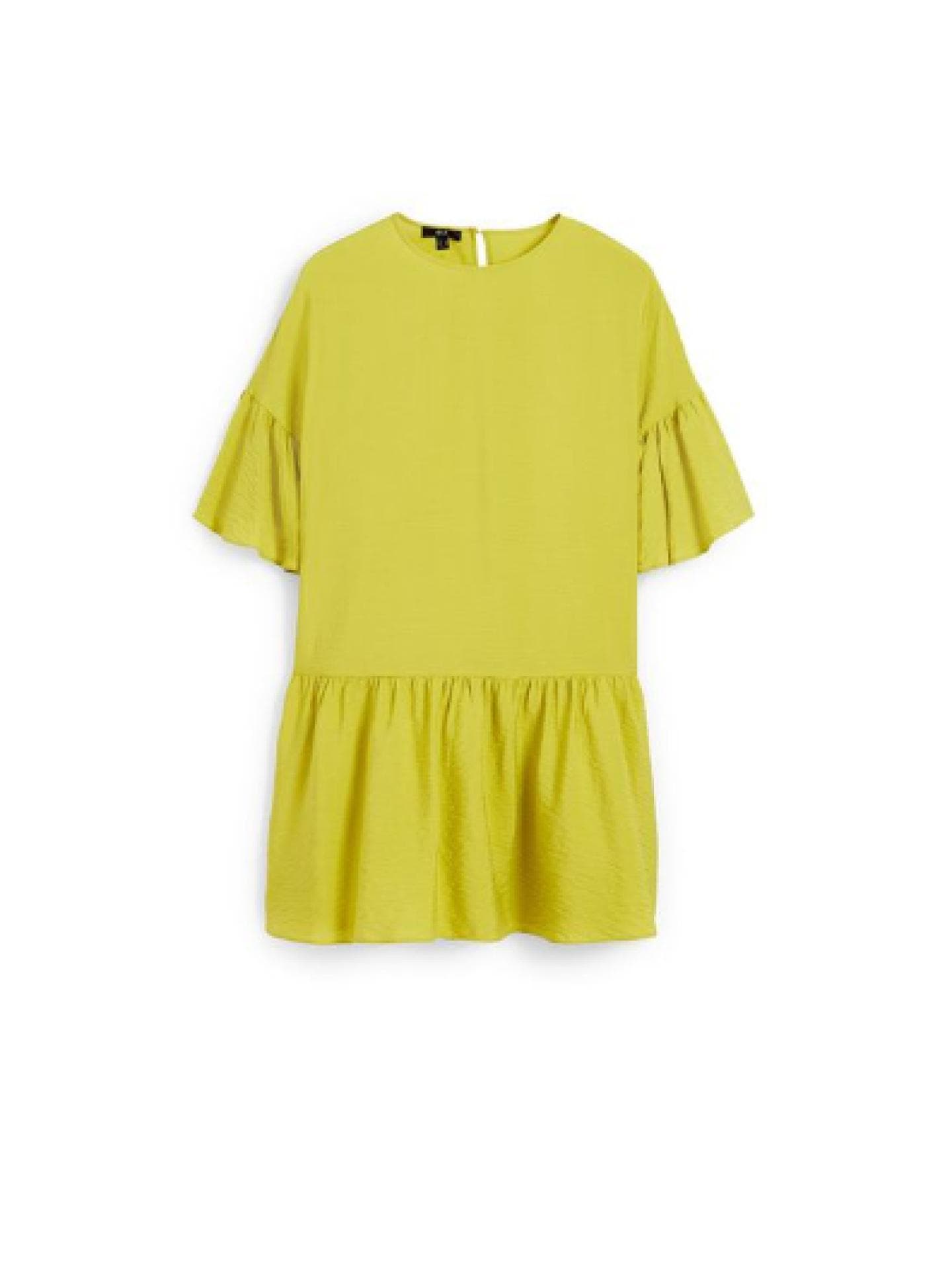 Minikleid in Limettengrün