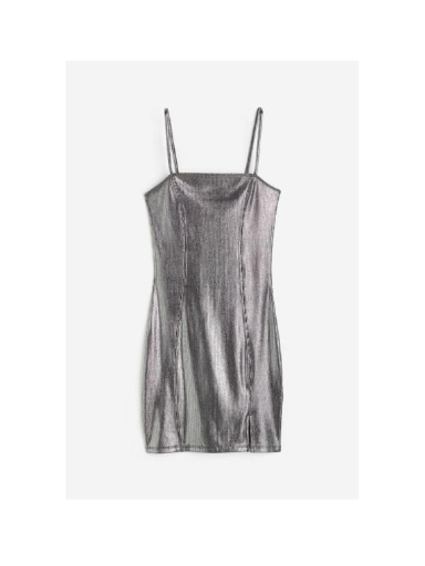 Silbernes Kleid H&M