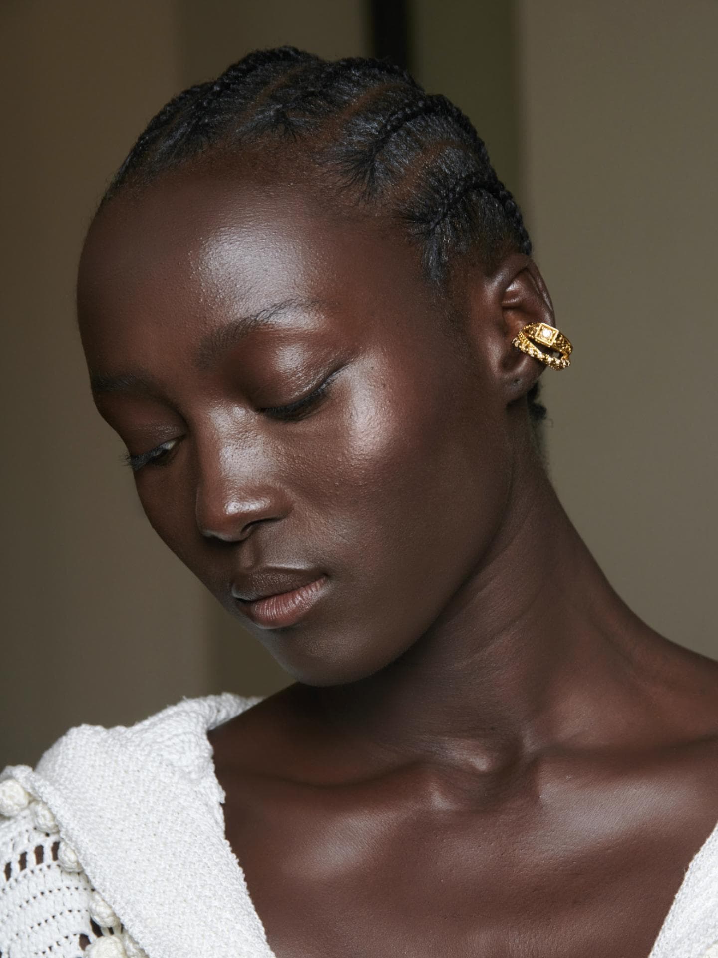 Model mit toller Haut