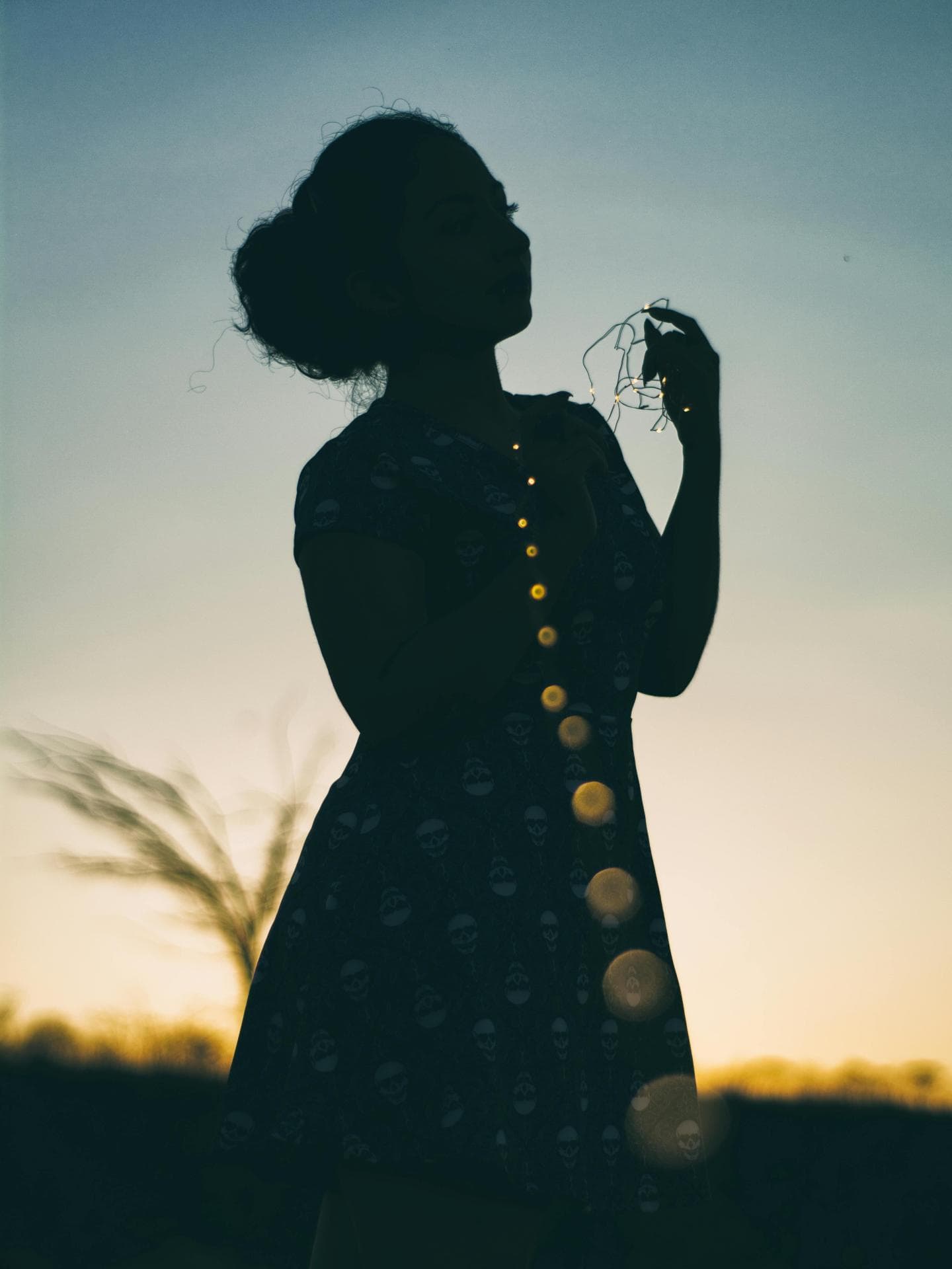 Silhouette einer Frau