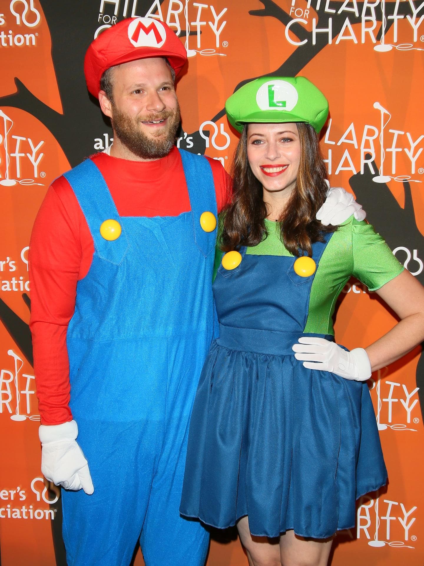 Seth Rogen und Lauren Miller im Partnerkostüm