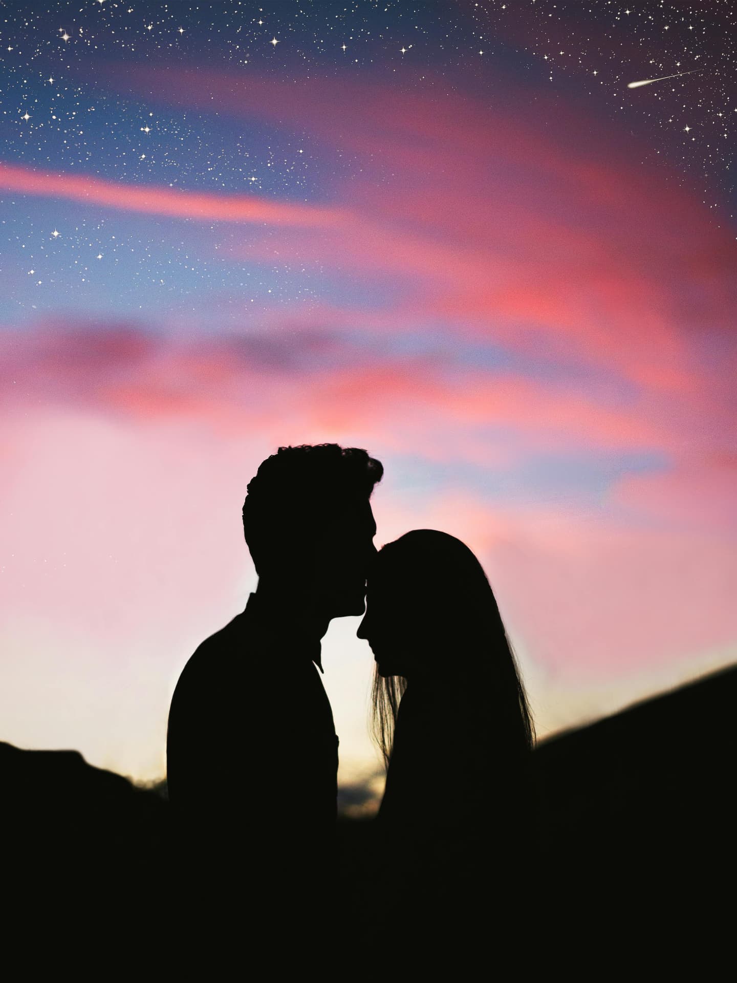 Paar unter Sternenhimmel Paar unter Sternenhimmel