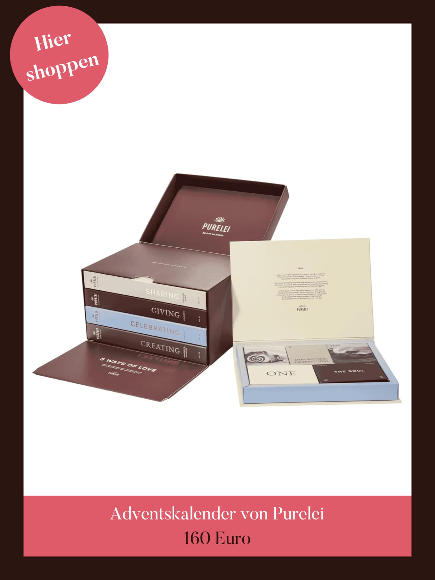 Der Adventskalender von Purelei ist in Gold, Silber und Gold/Silber gemischt erhältlich. Adventskalender von Purelei