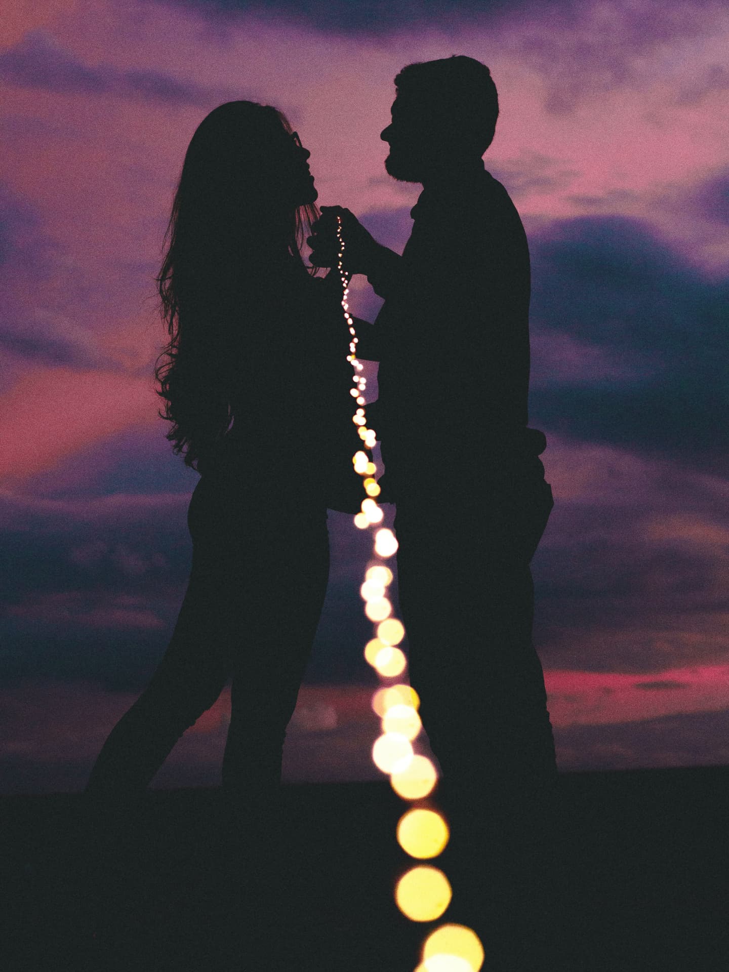 Paar vor Abendhimmel Paar vor Abendhimmel