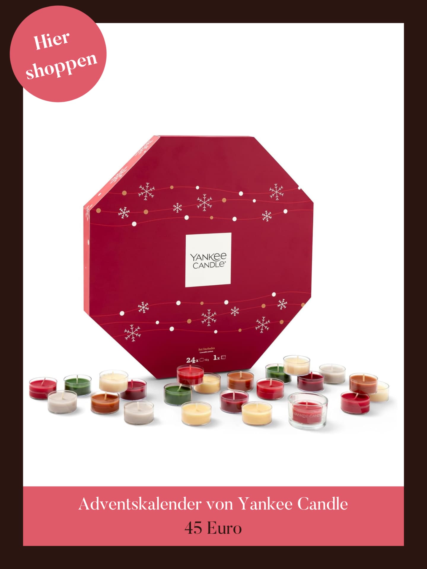 Himmlische Düfte gibt es im Adventskalender von Yankee Candle. Adventskalender von Yankee Candle