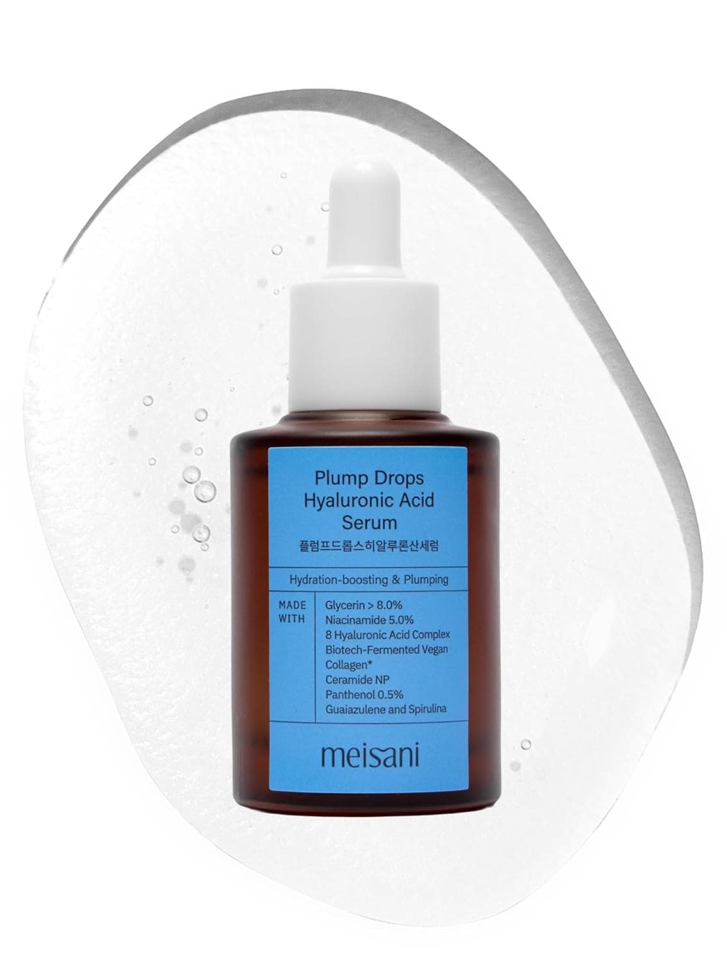 Das Serum von Meisani schenkt der Haut Feuchtigkeit und einen tollen Glow. Plump Drops Hyaluronic Acid Serum von Meisani