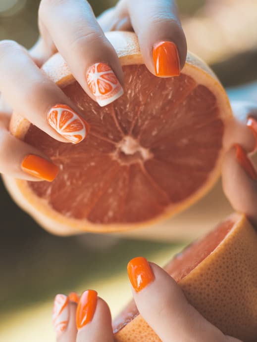Nageldesign Orange