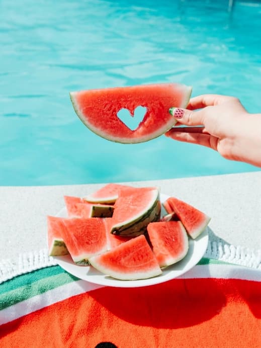 Wassermelonen-Nägel