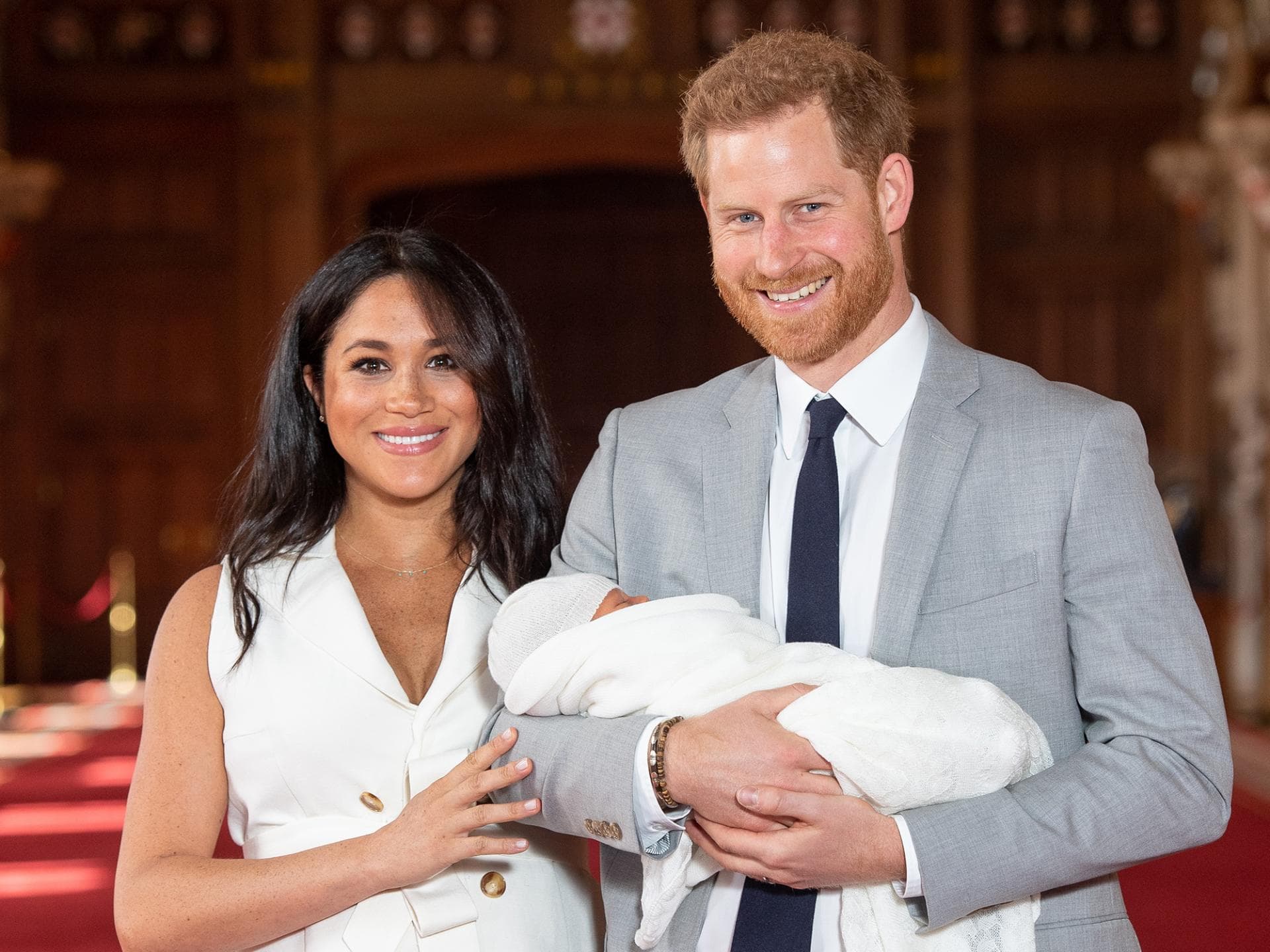Meghan und Harry und Baby Meghan und Harry und Baby