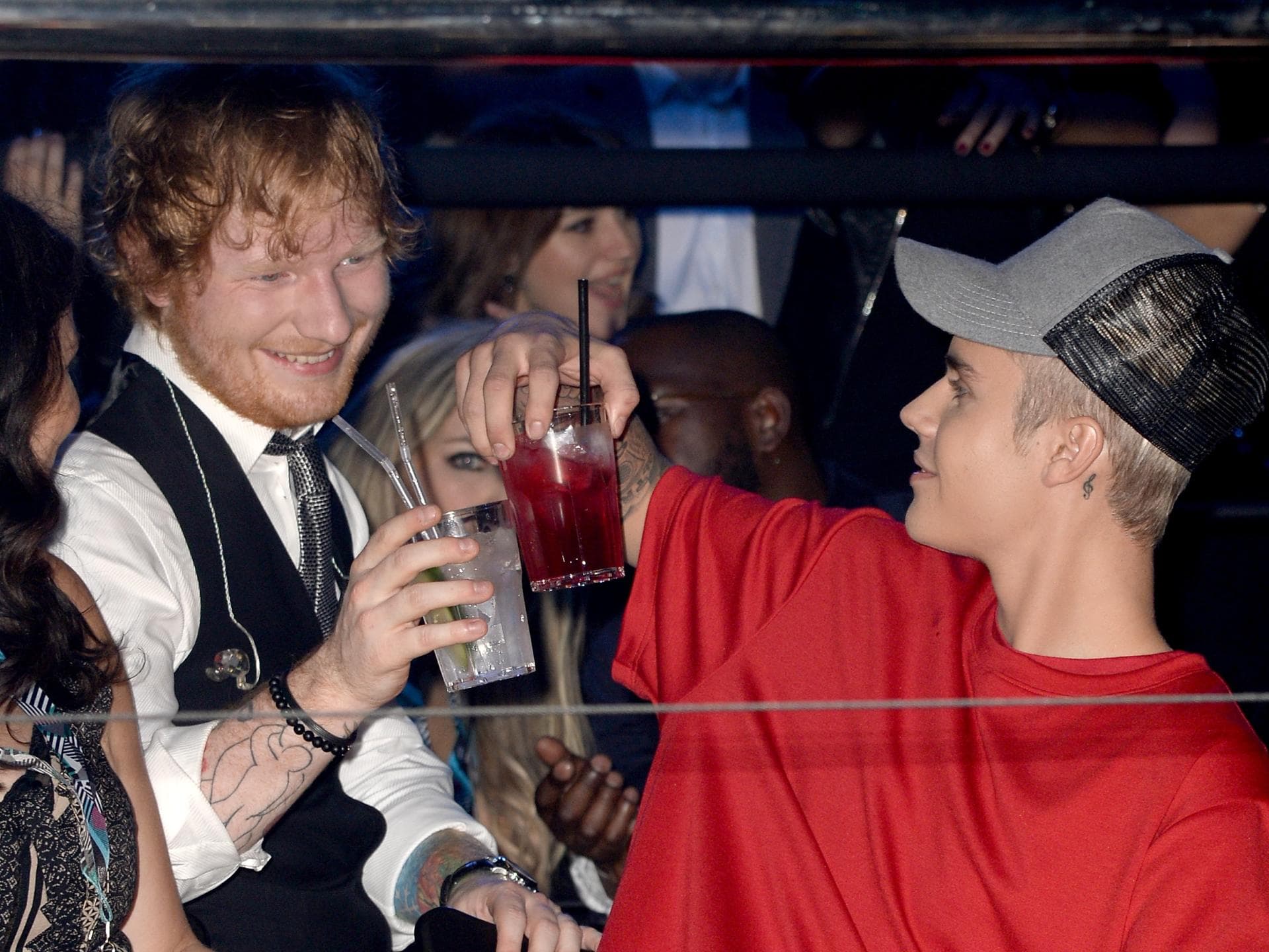Justin Bieber und Ed Sheeran Justin Bieber und Ed Sheeran