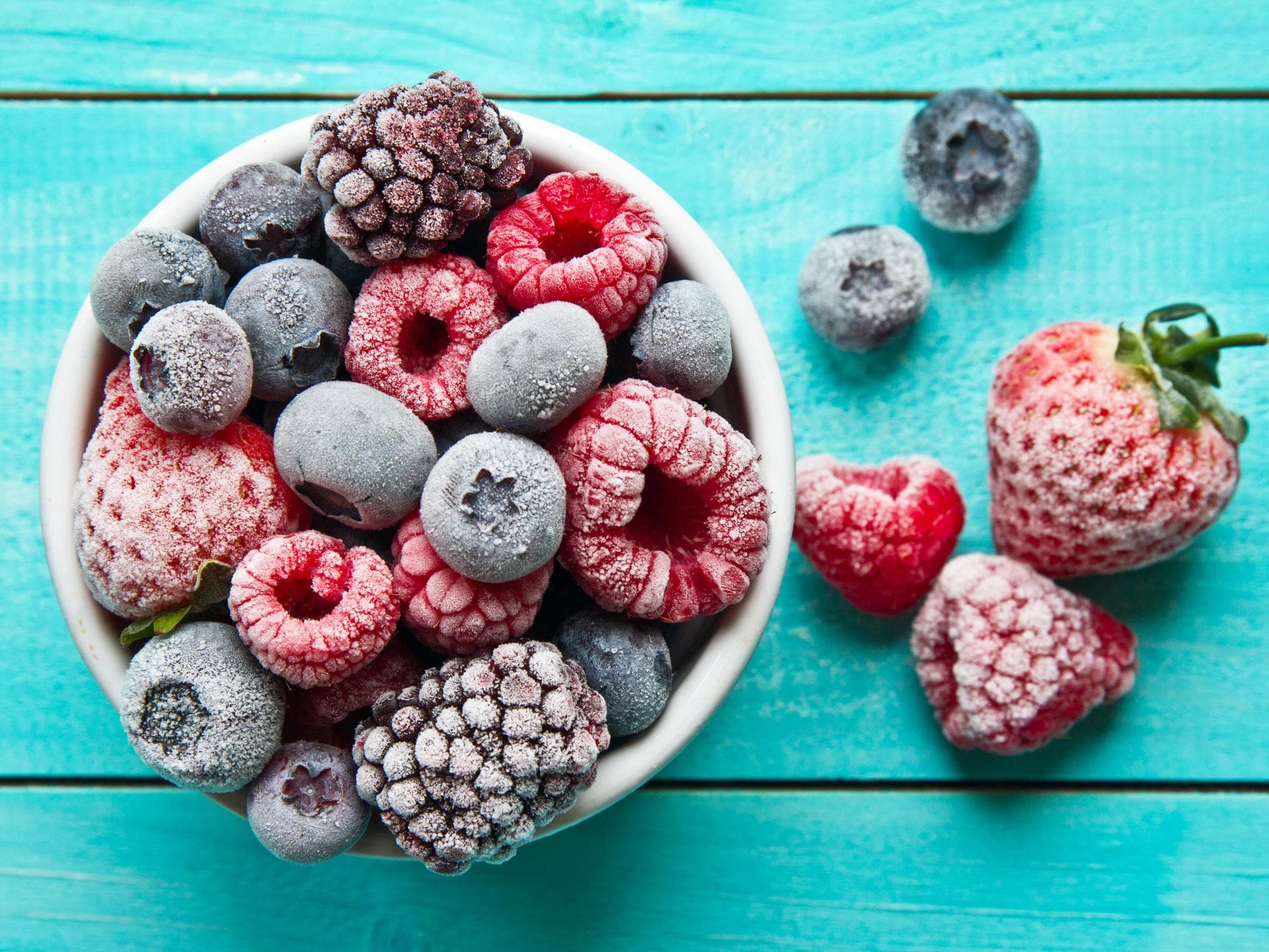 Tiefkühltruhe-Beeren