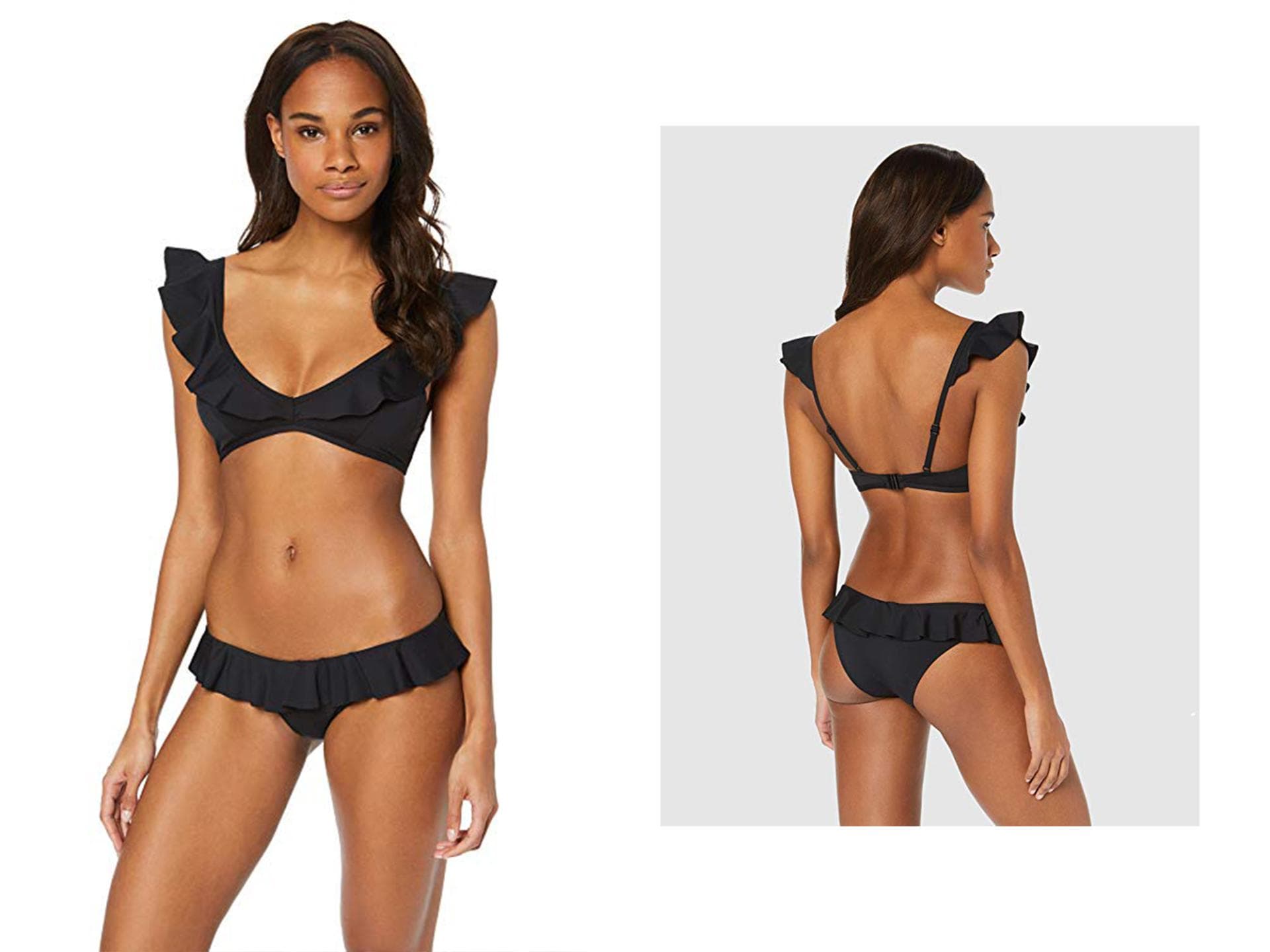 Klassischer Bikini in schwarz