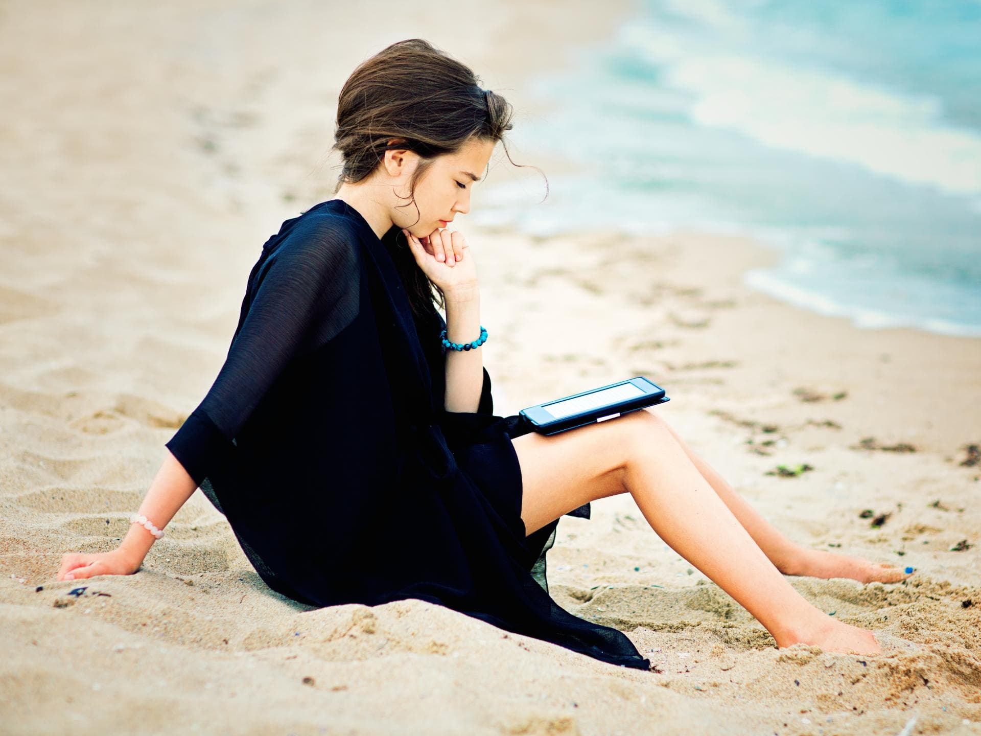 Kindle am Strand