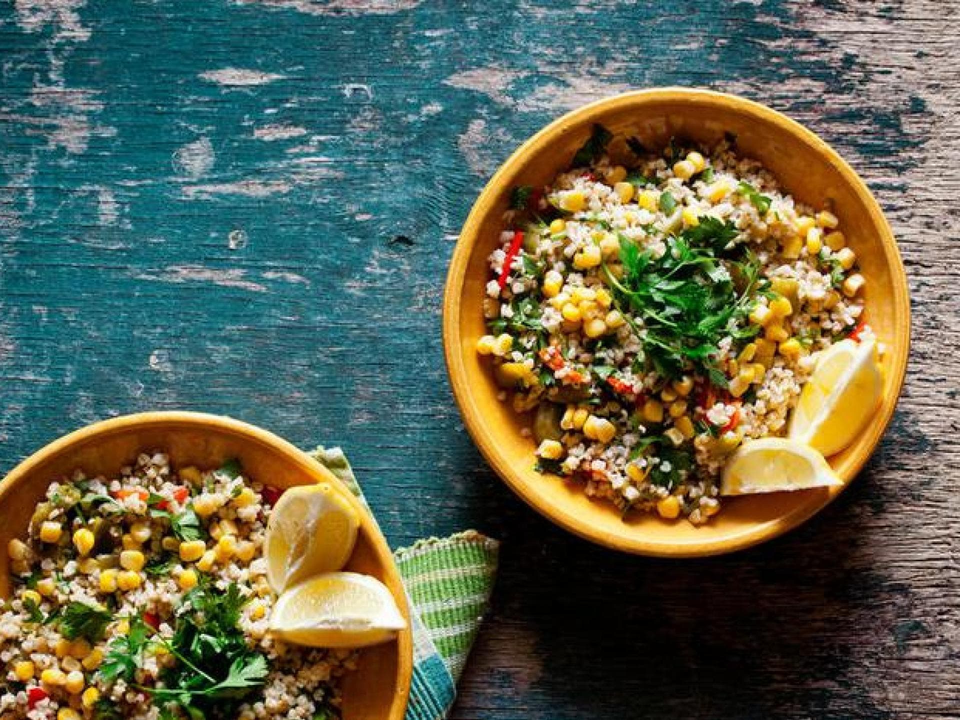 Bulgur-Linsen-Joghurt-Salat