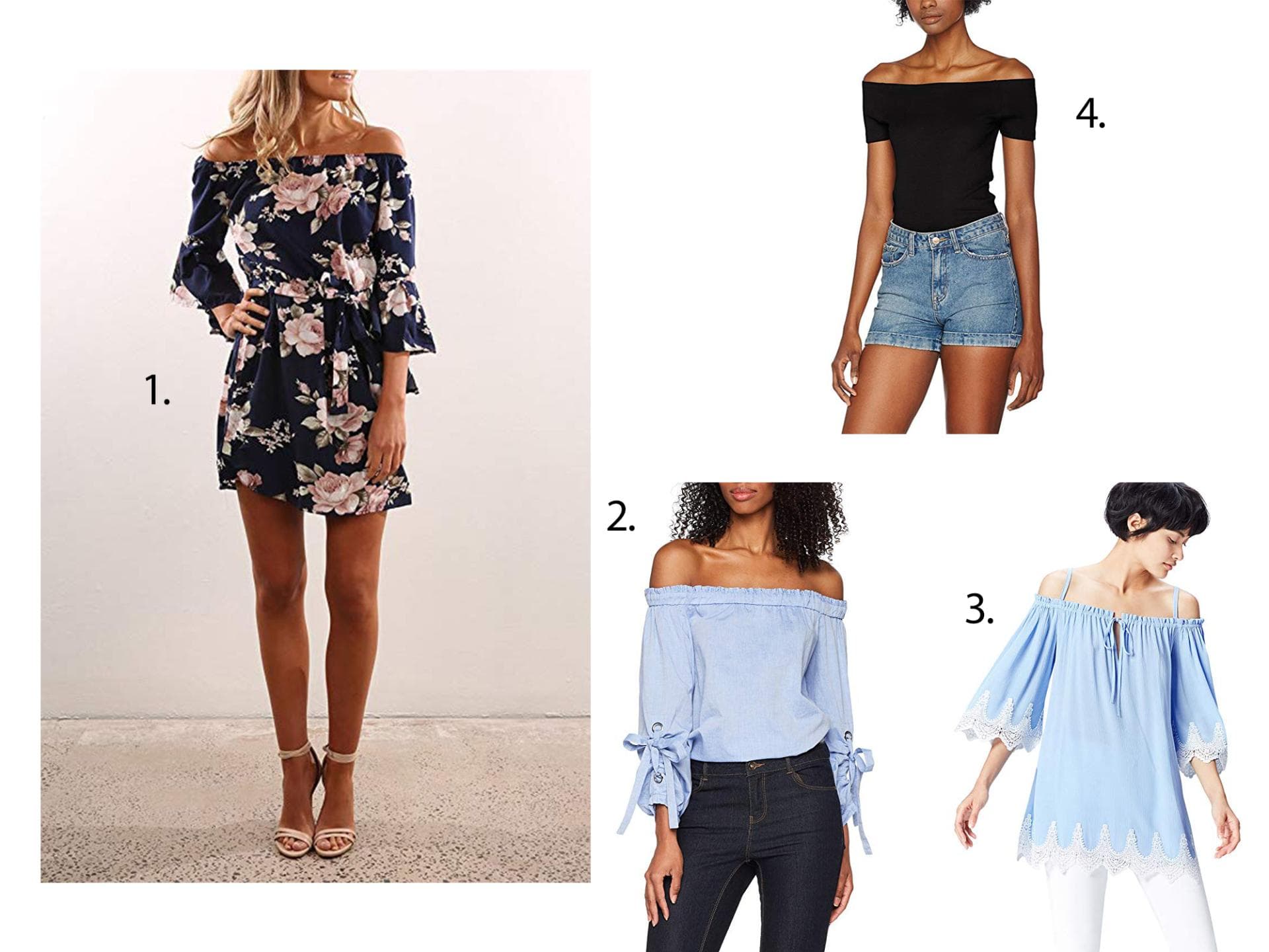 off shoulder Shirts für den Sommer off shoulder Shirts für den Sommer
