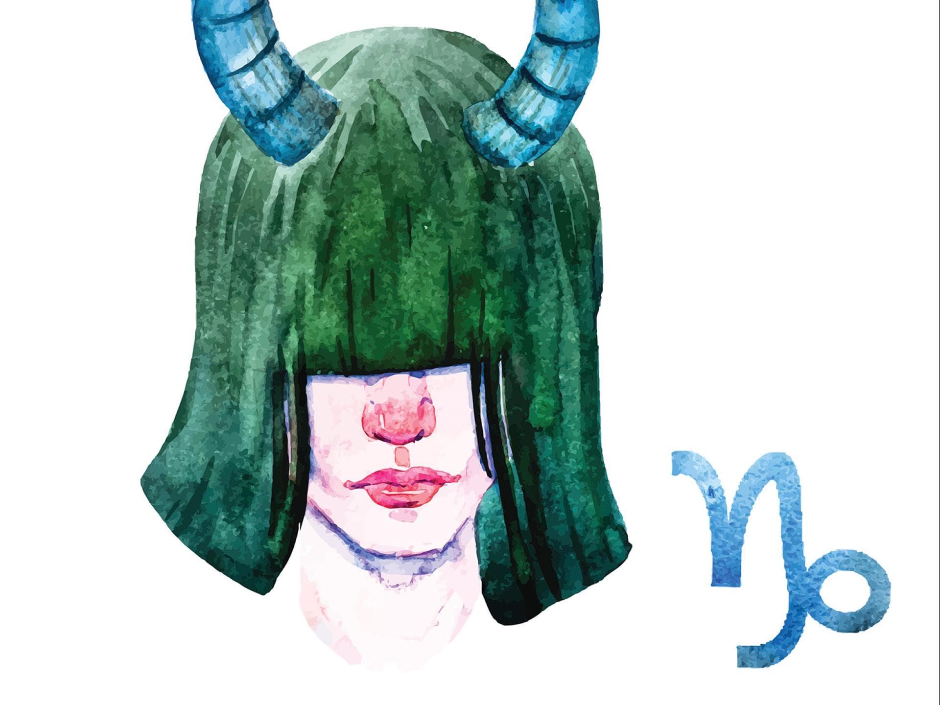 Sternzeichen Steinbock Illustration