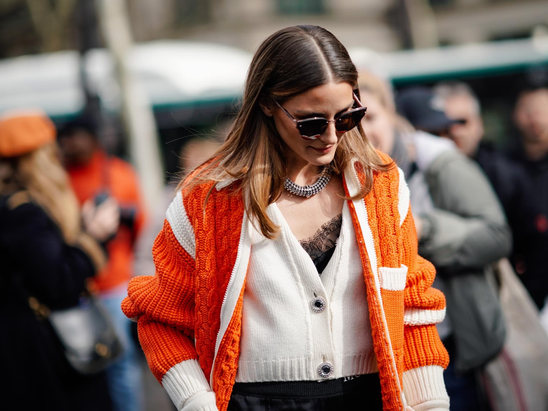 olivia palermo cardigan style street fashion