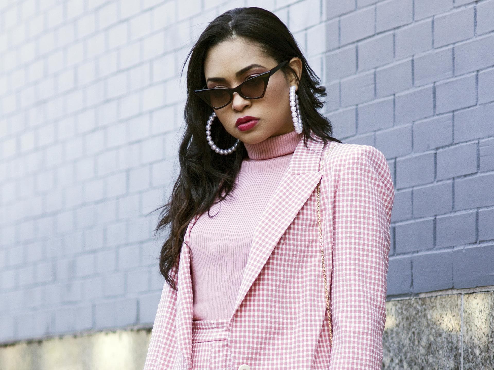 Winter-Outfits Rollkragenpullover rose Winter-Outfits Rollkragenpullover rose
