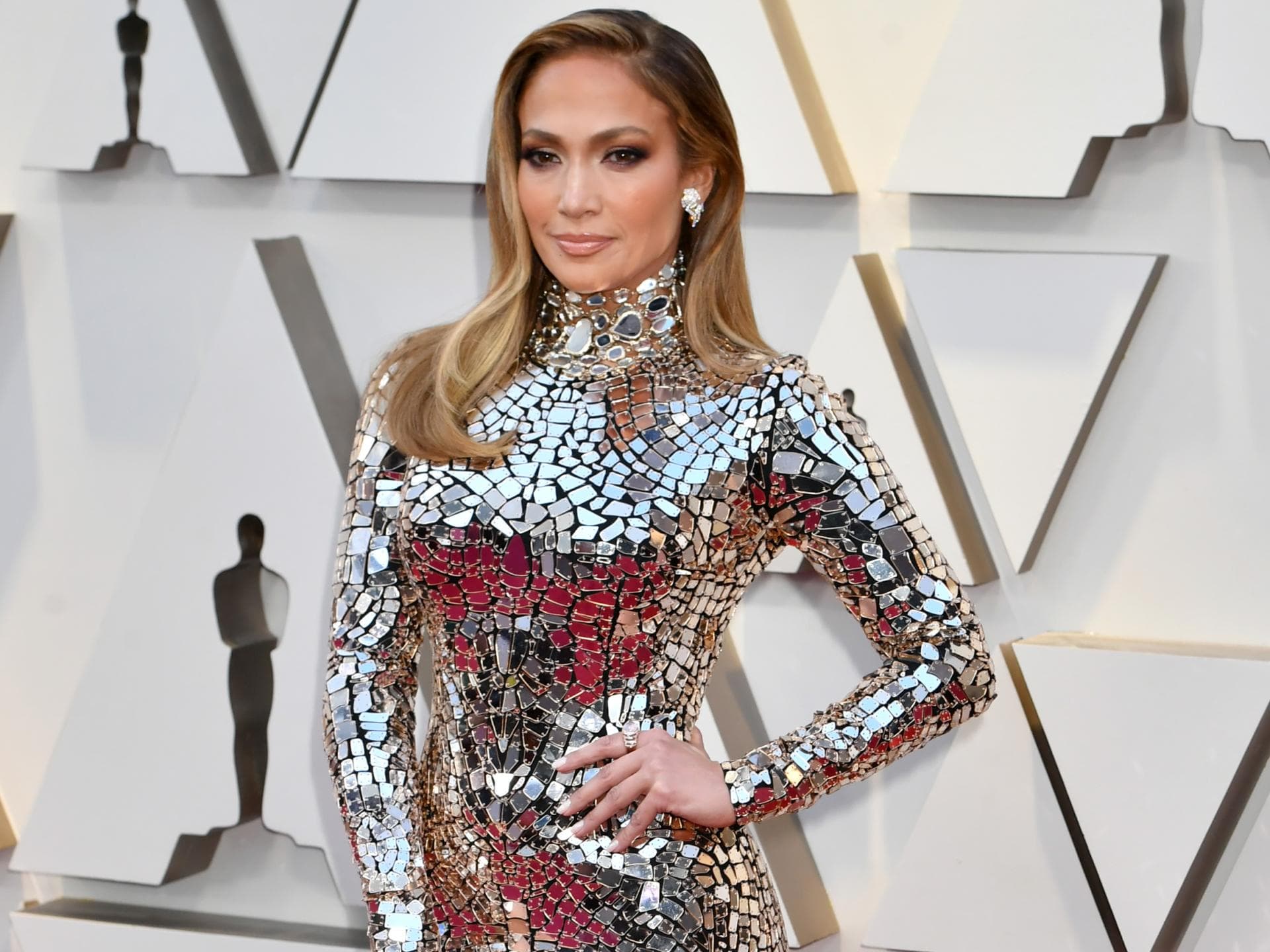Jennifer Lopez Beauty faltenfreier Glow Jennifer Lopez roter Teppich