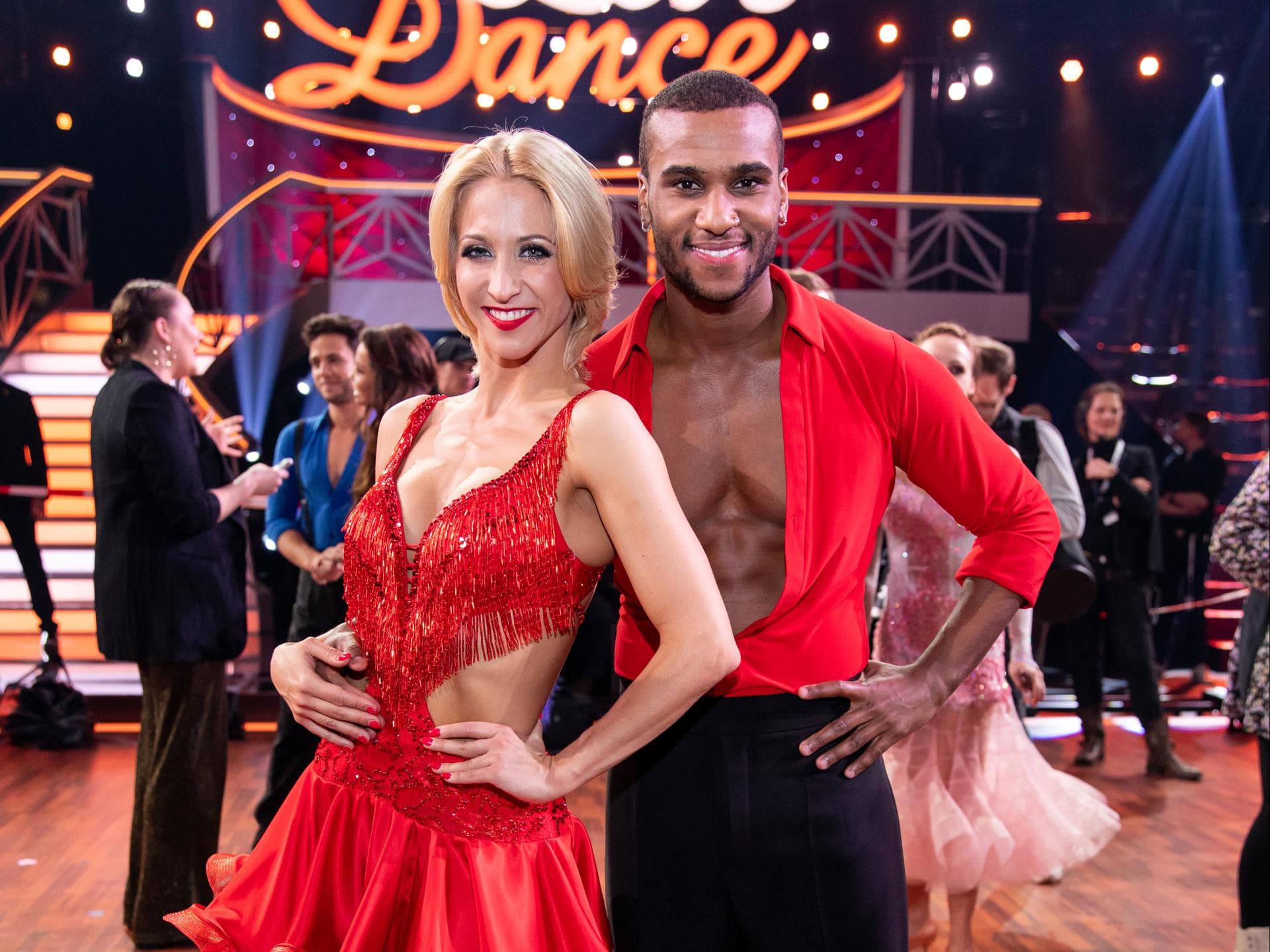 Kathrin Menzinger und Tijan Njie