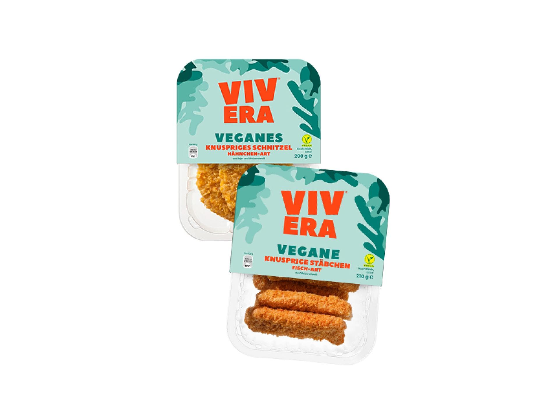 Vivera vegane Stäbchen und Schnitzel Vivera vegane Stäbchen und Schnitzel