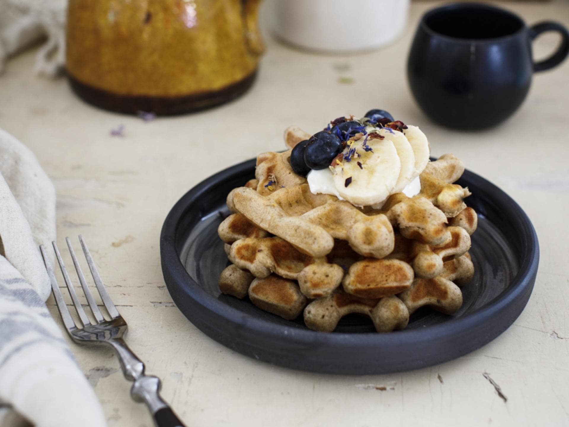 Bananenwaffel Rezept Bananenwaffeln