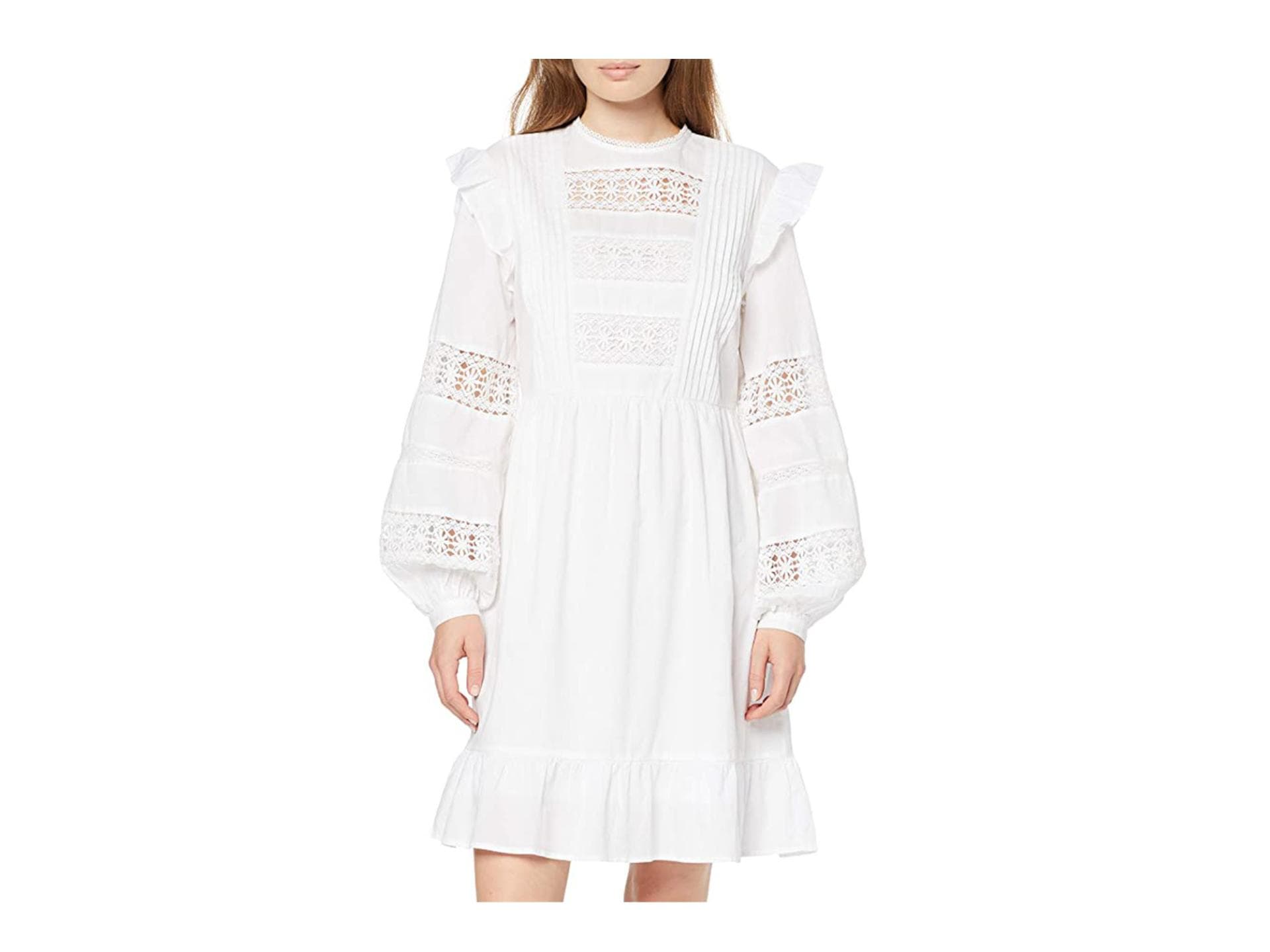 Ausgestelltes Minikleid aus Spitze