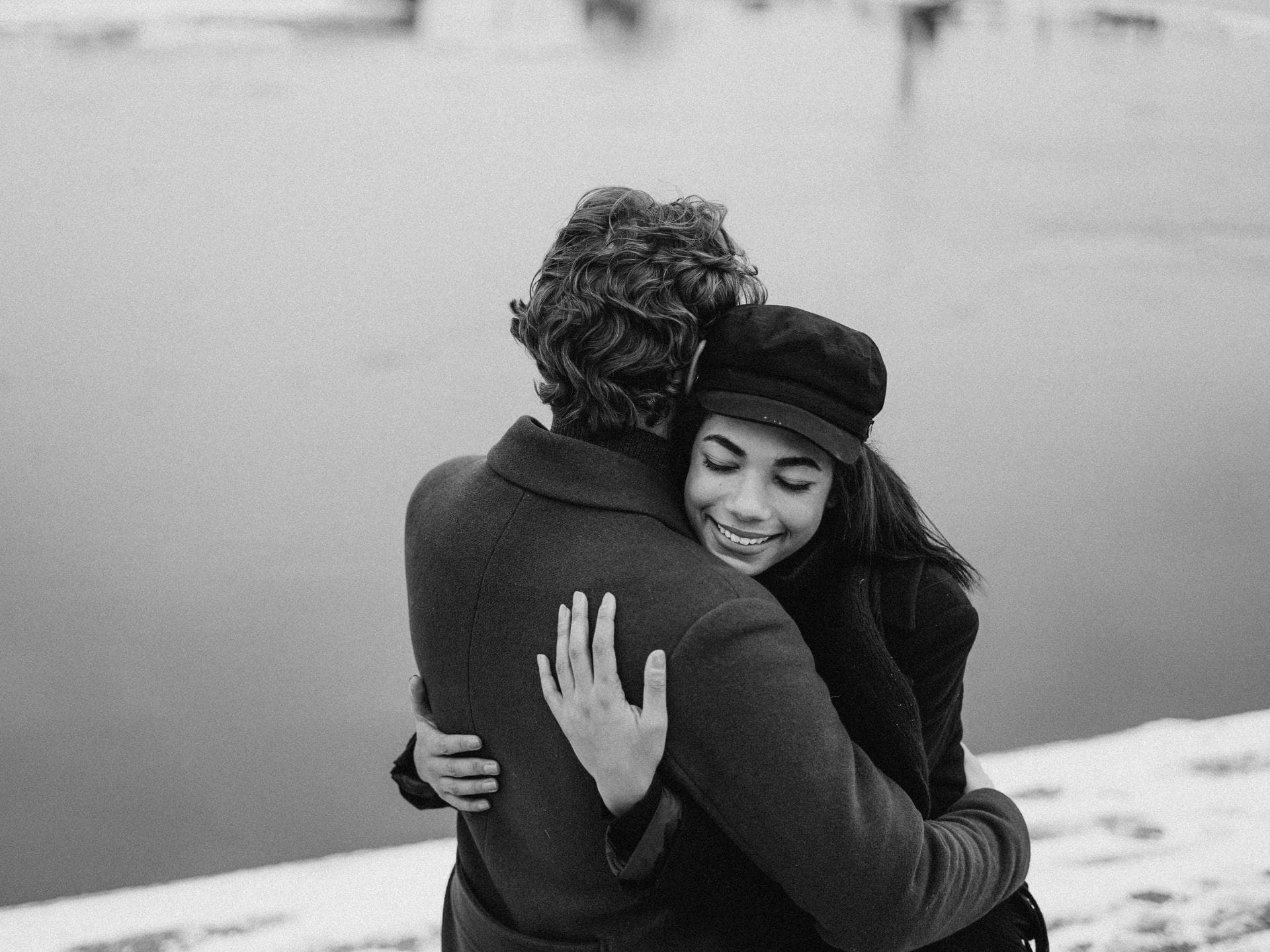 Ich liebe Dich Alternativen Liebespaar am See