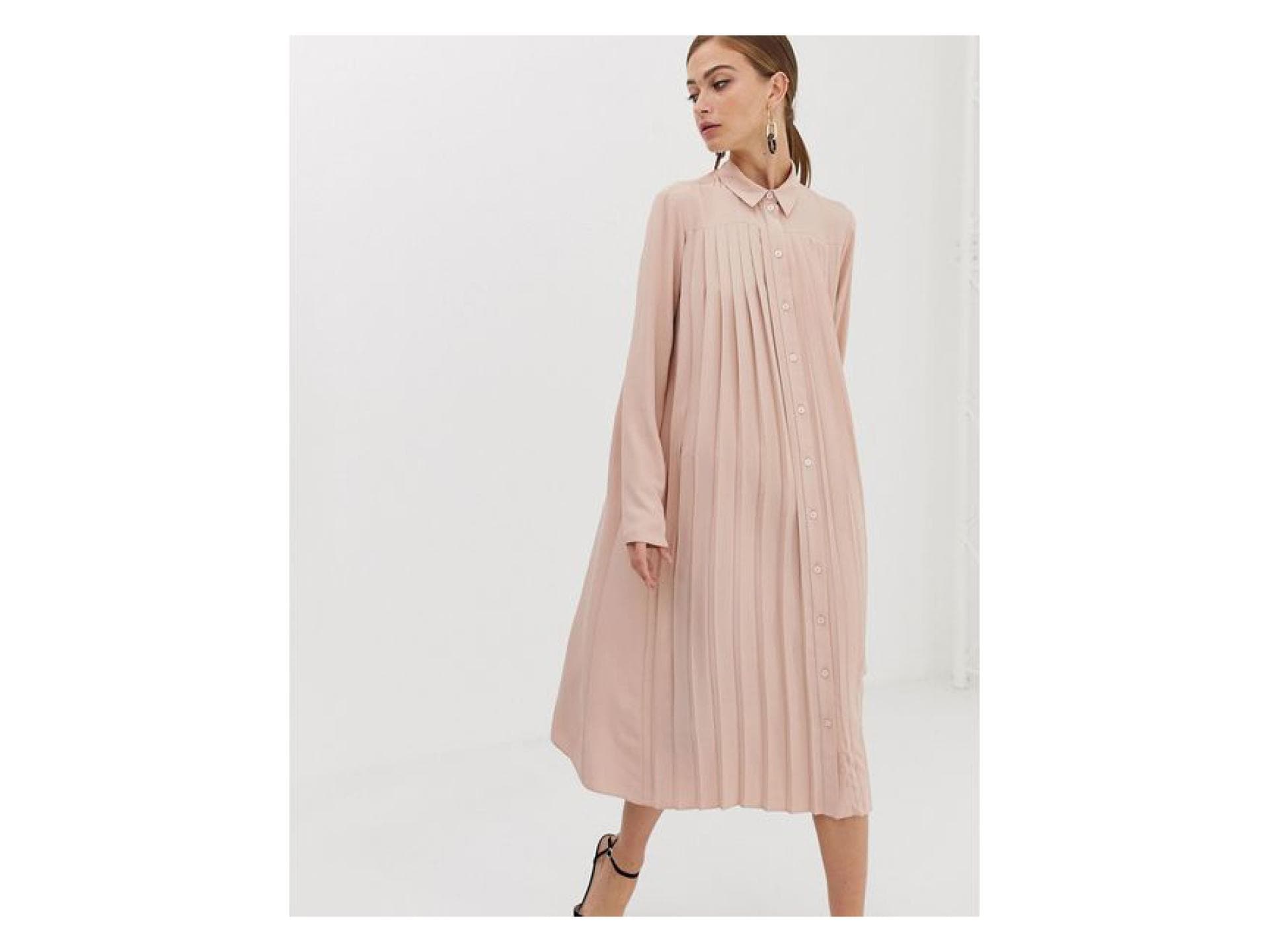 Plissiertes Kleid Asos
