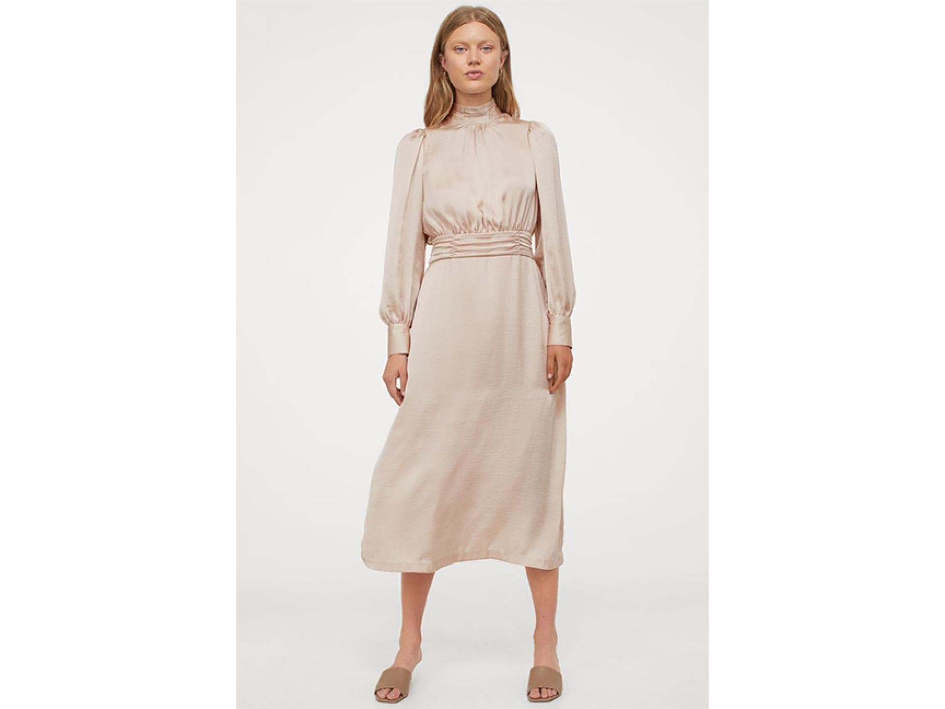 H&M Kleid Rosa Puder